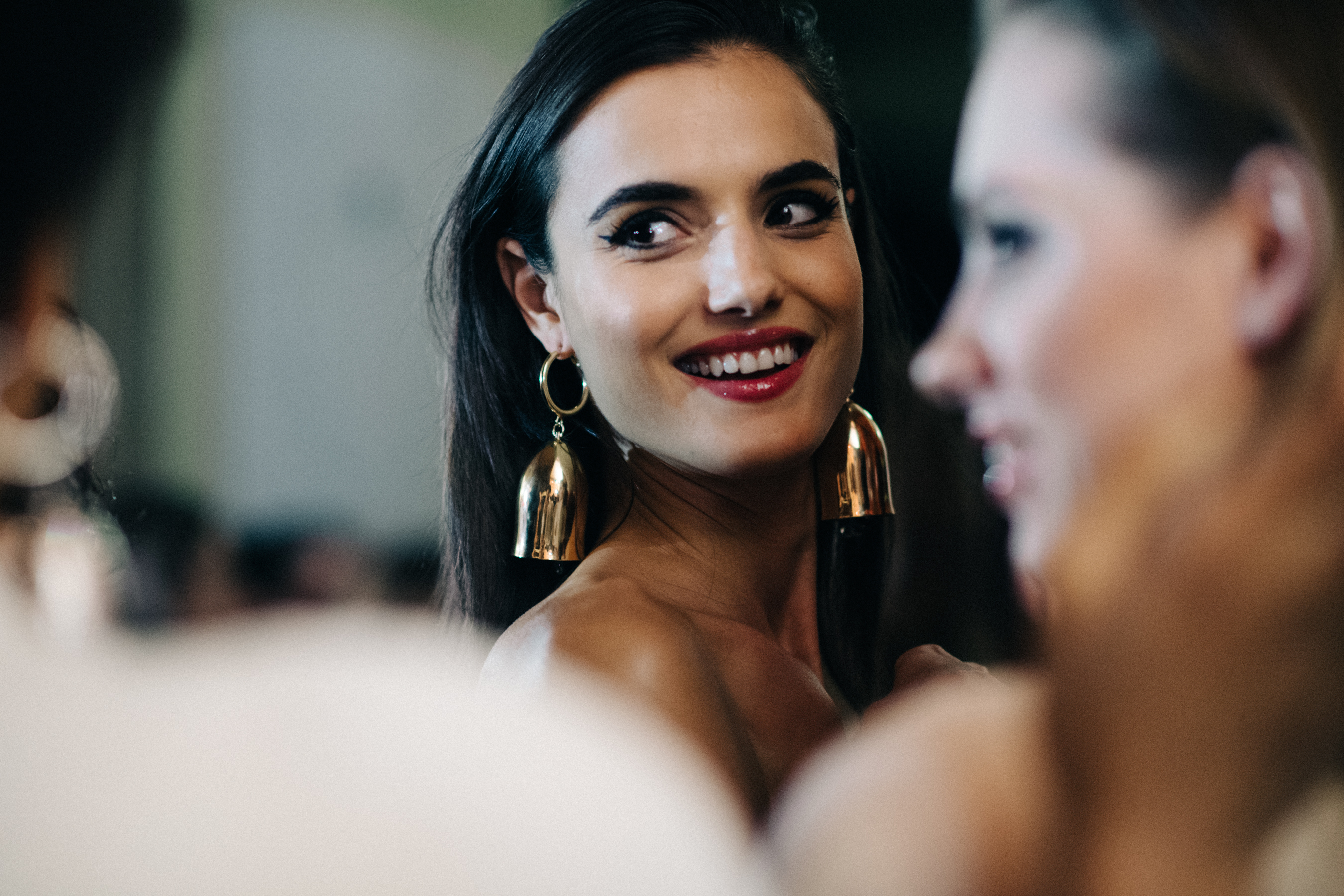 Model Blanca Padilla before a show