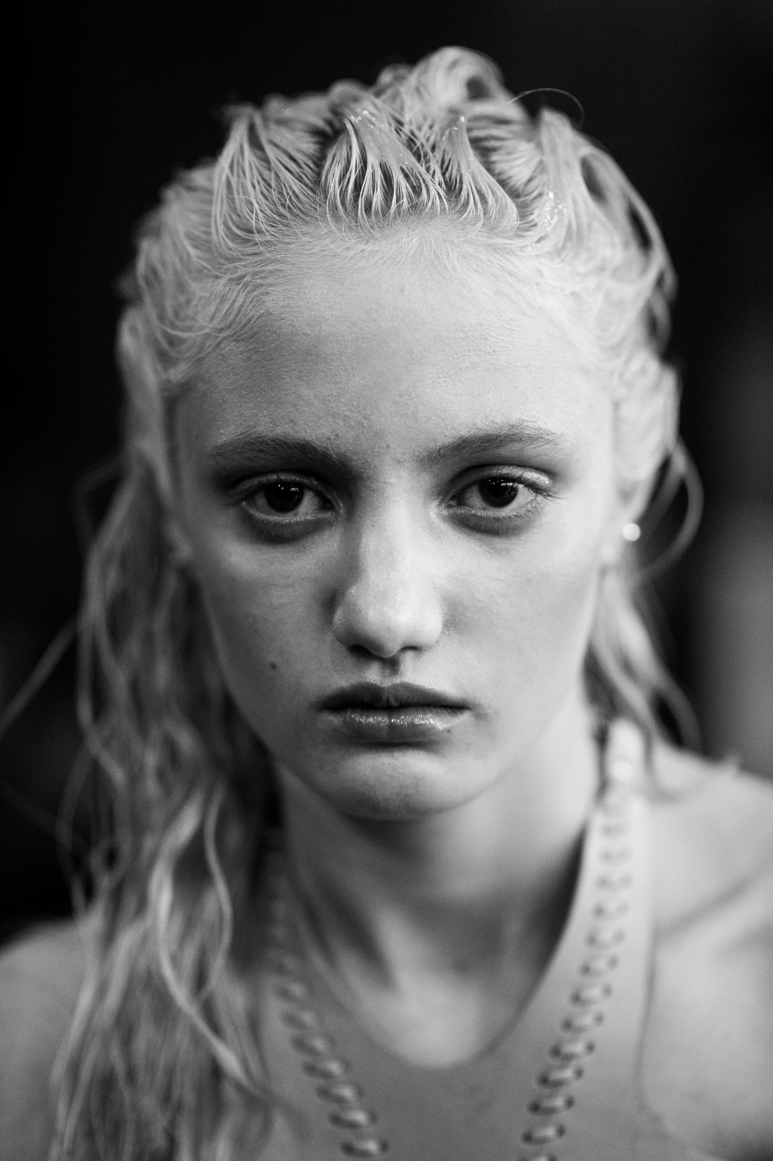 Portrait of a blonde model