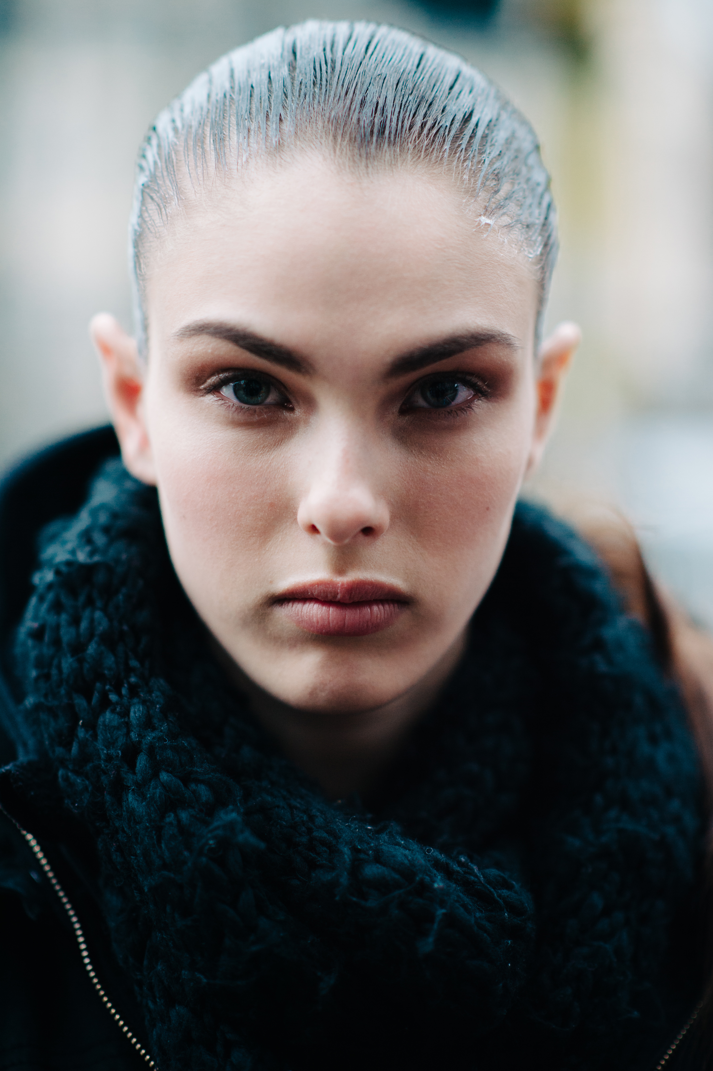 Portrait of an American model