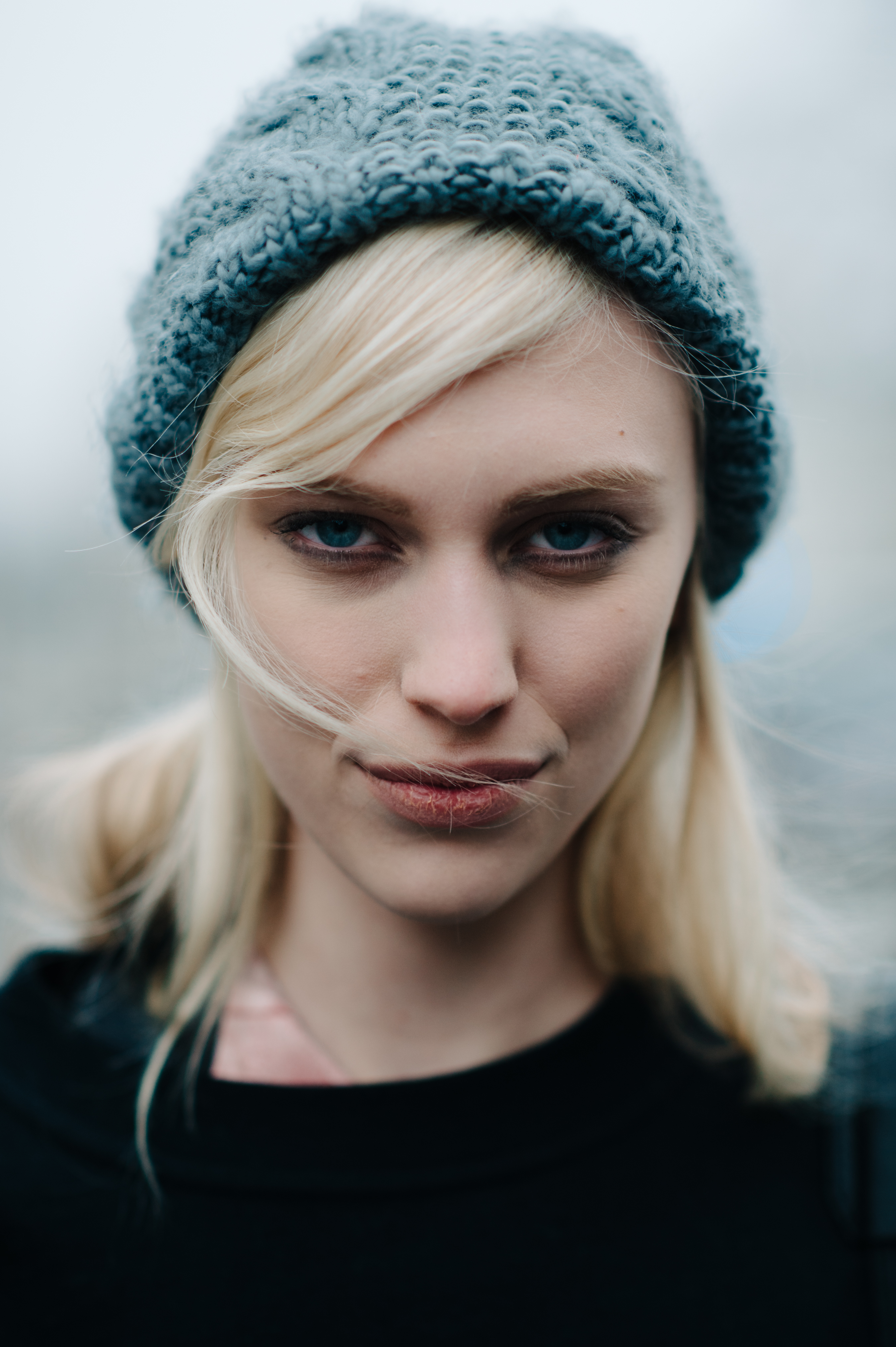 Portrait of a model wearing beanie