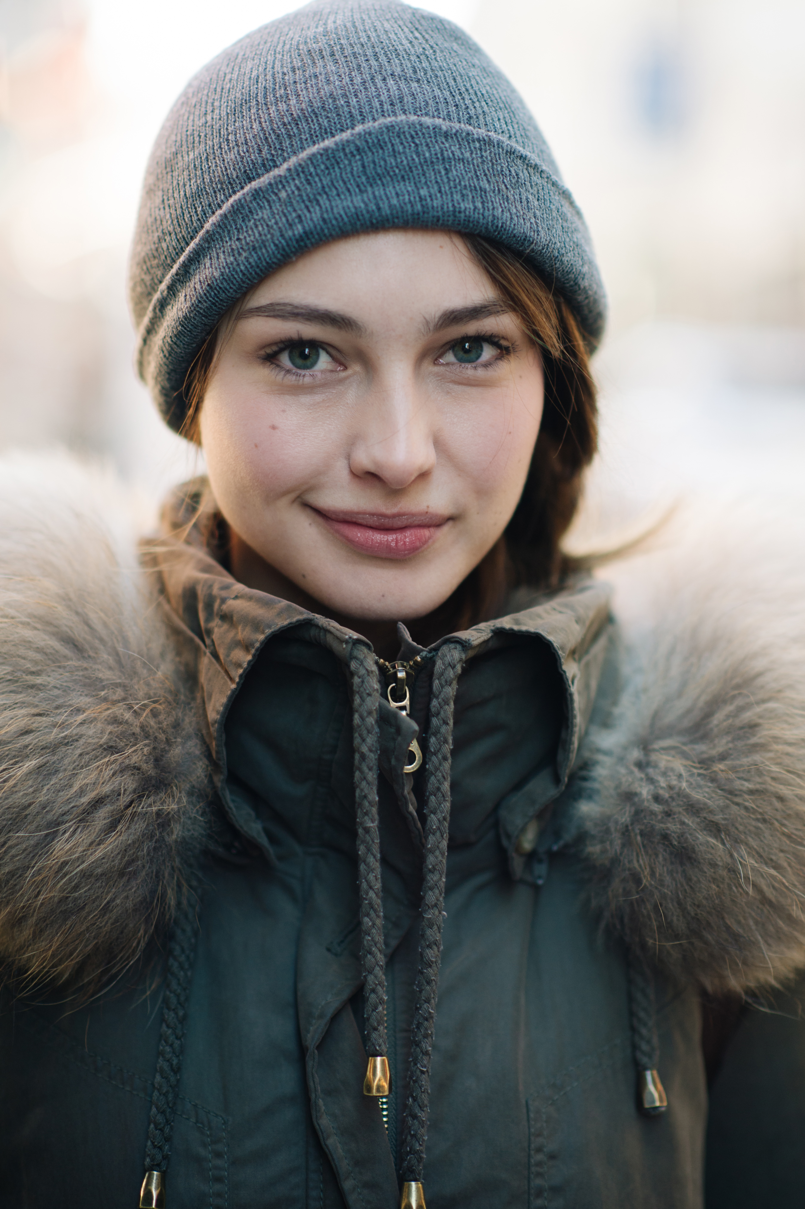 Portrait of a model wearing hat