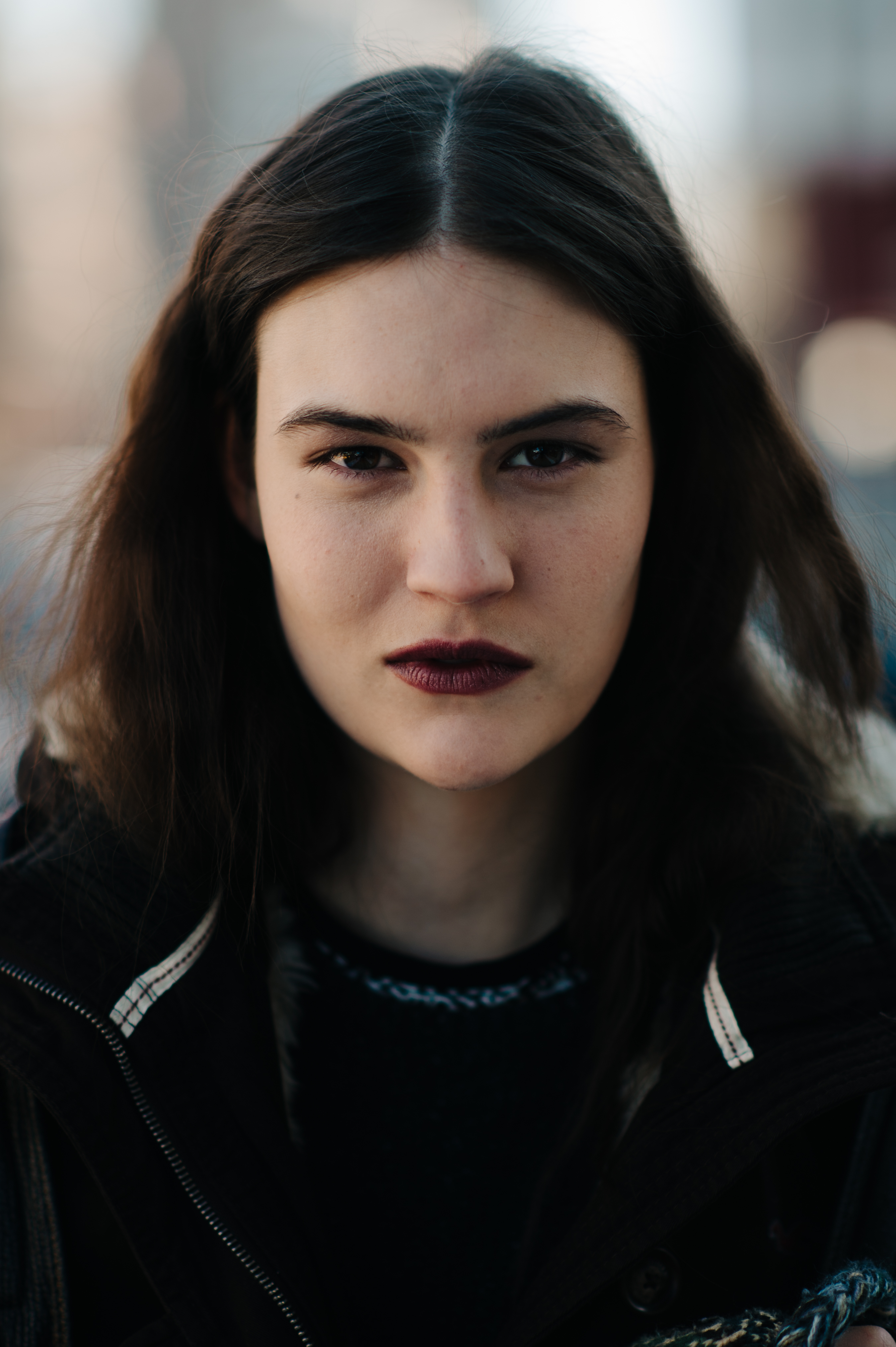Portrait of a model after a show