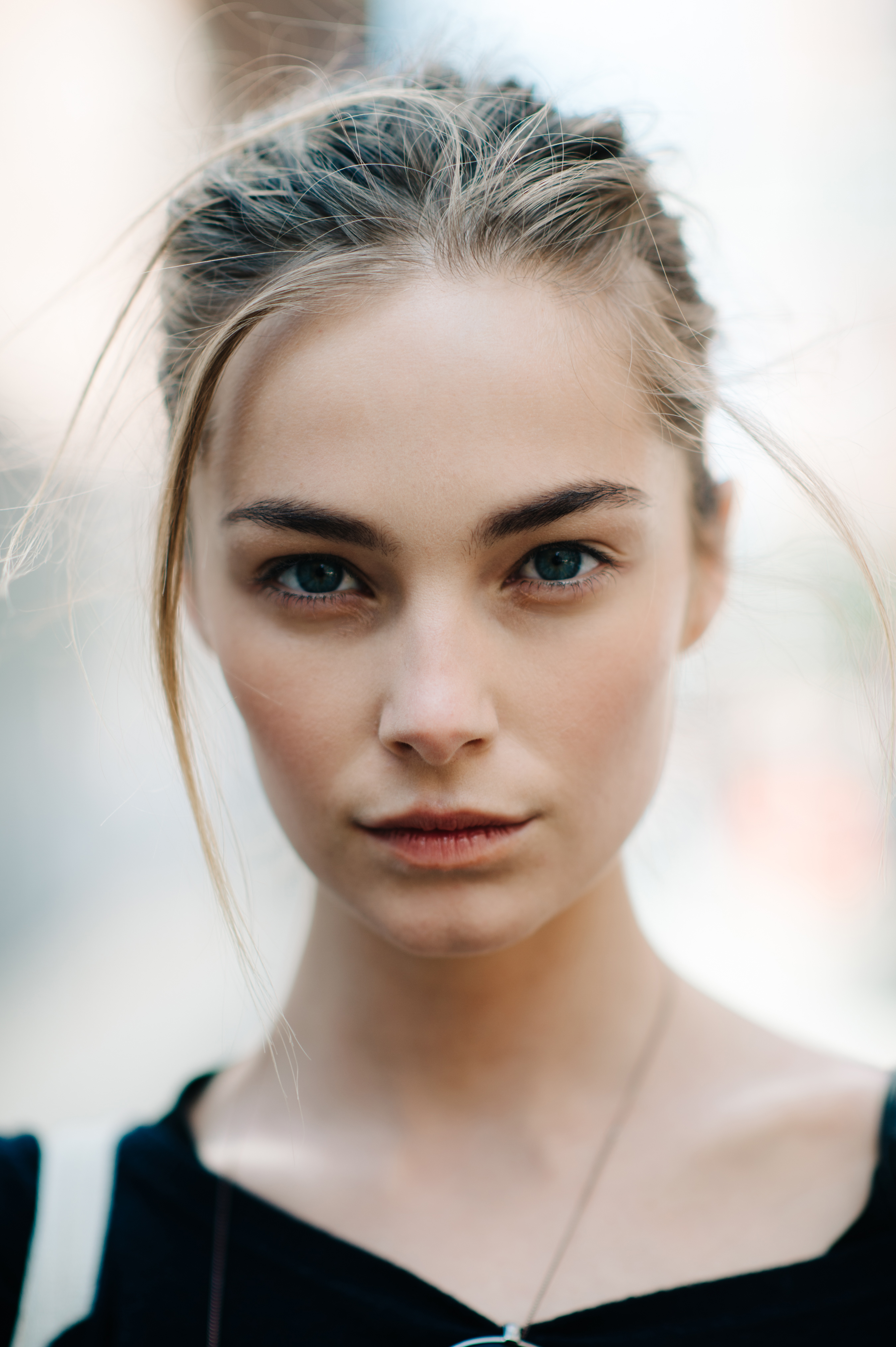 Portrait of a model after a show