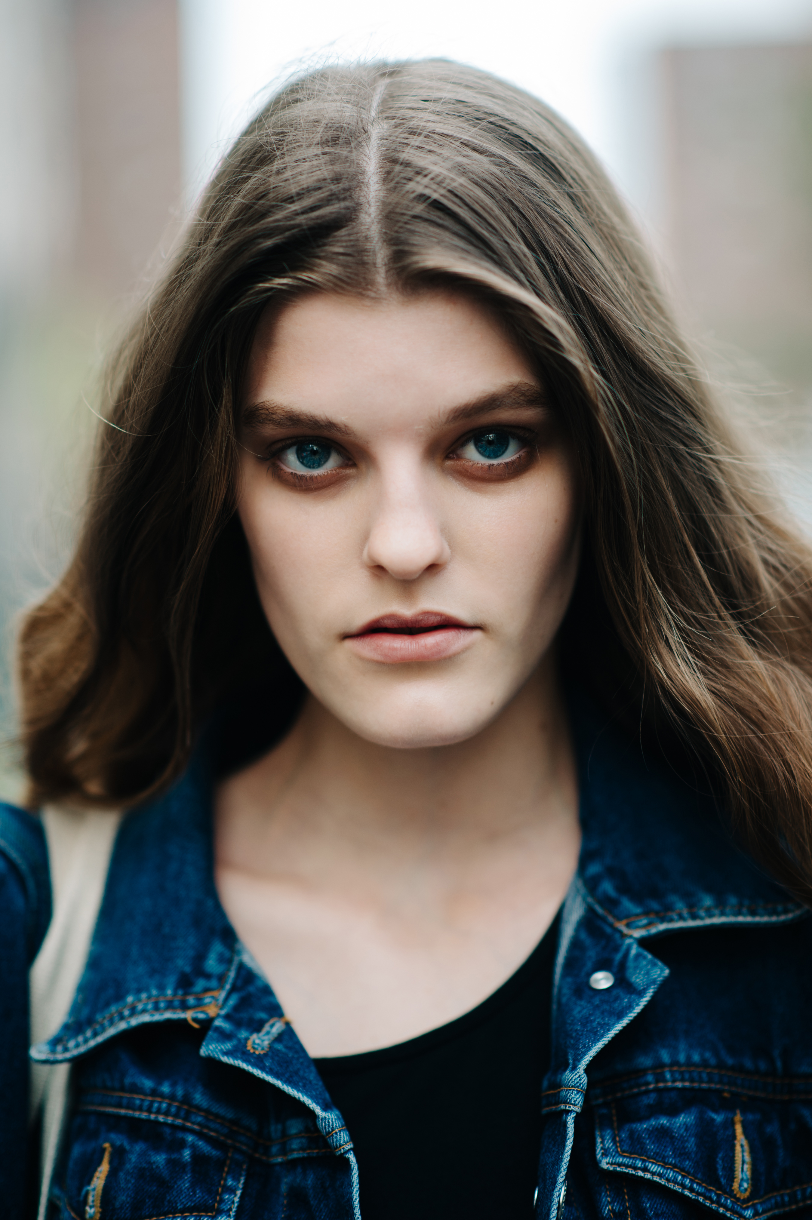 Portrait of a model wearing denim
