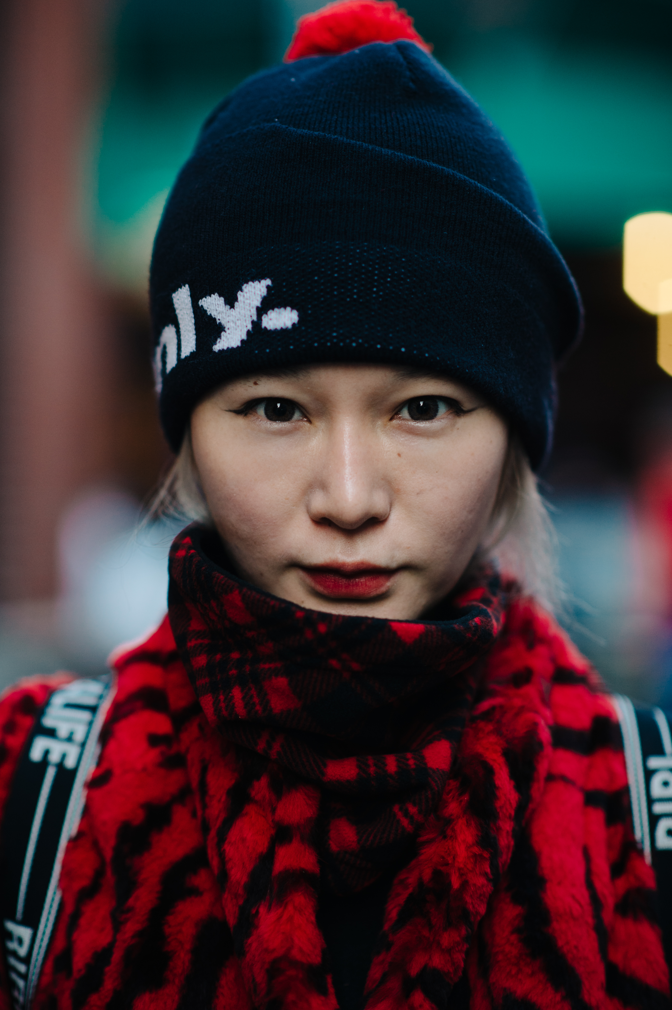 Portrait of a girl wearing hat