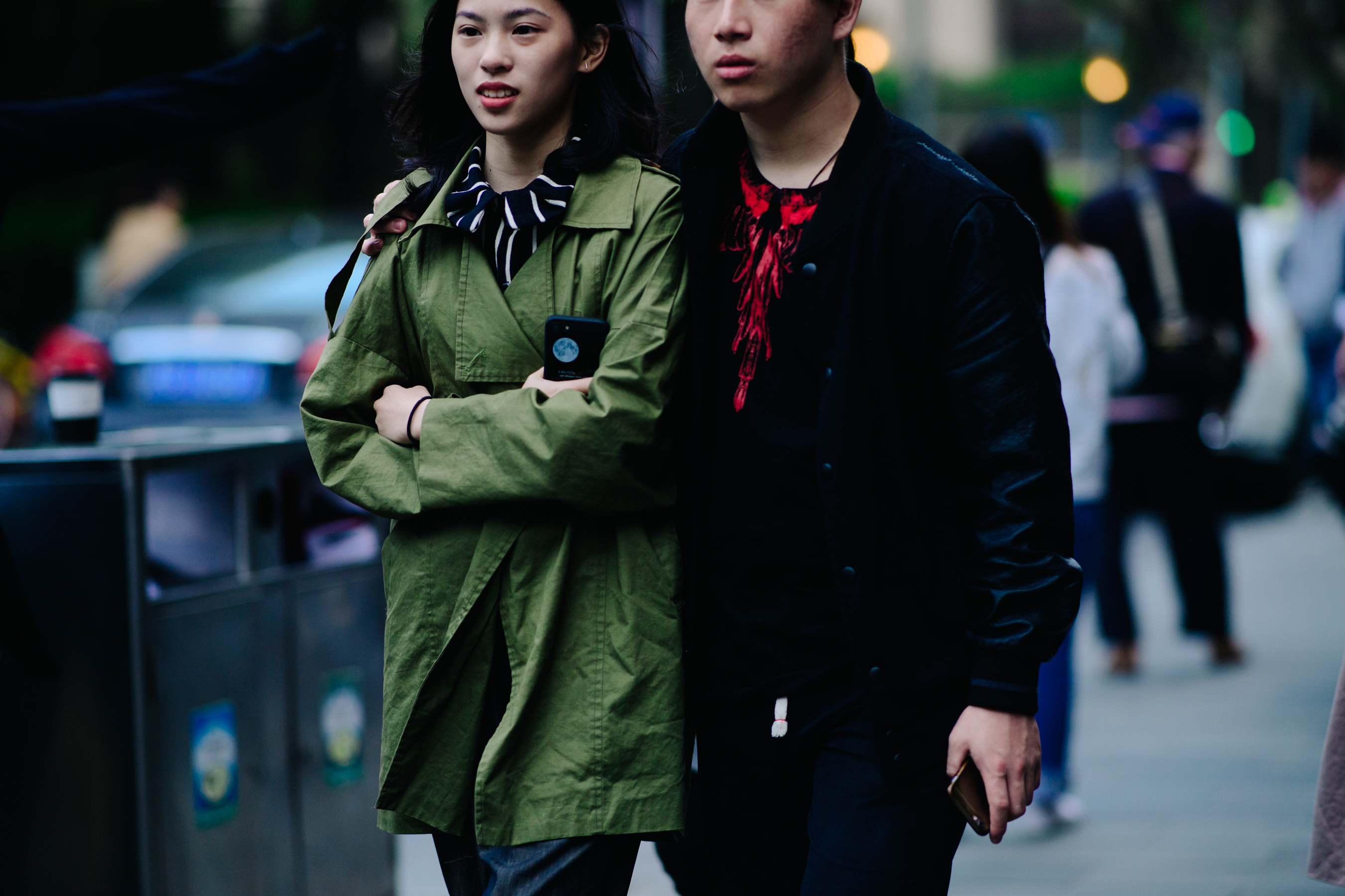 Man and woman attending a show