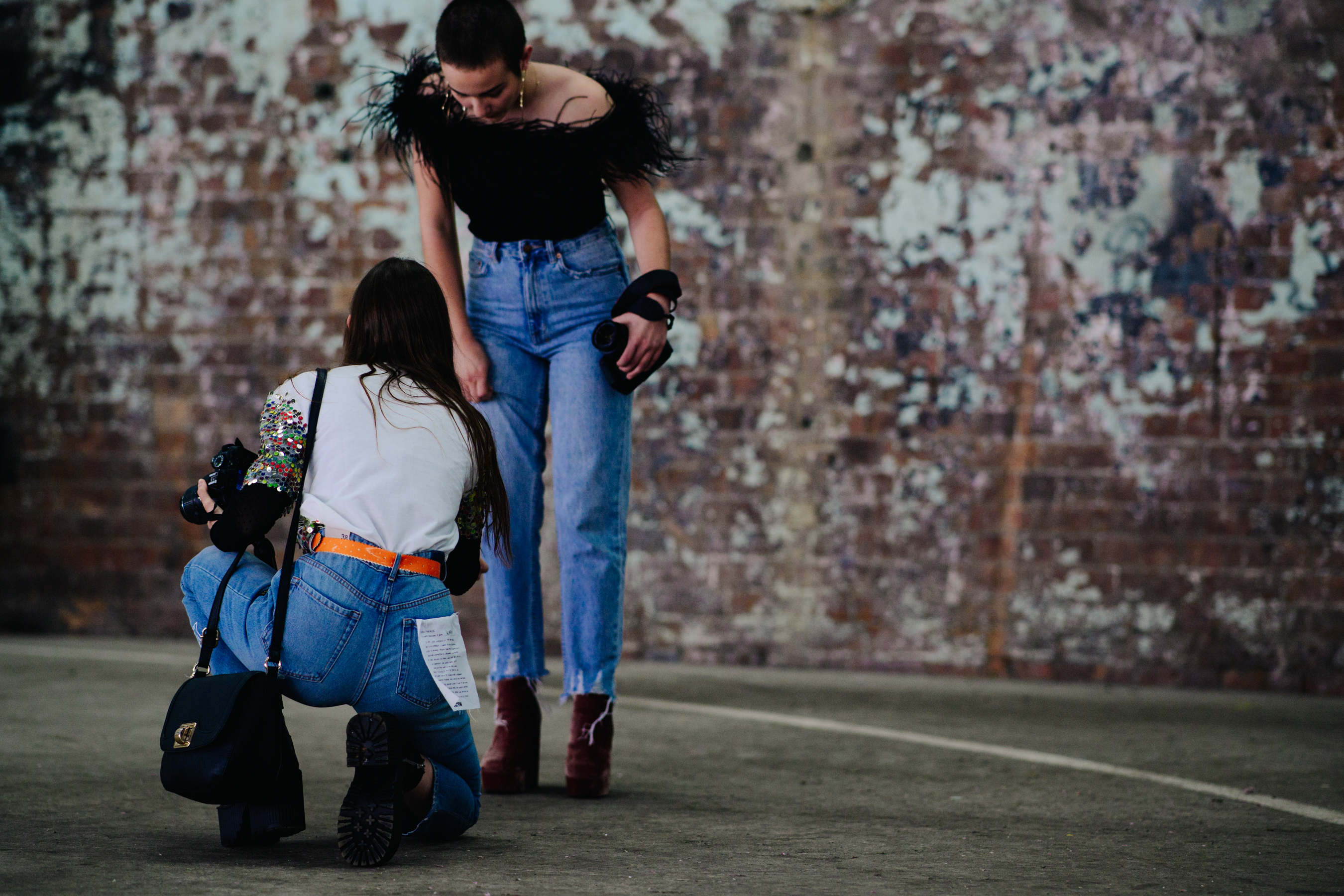 Two girls after a show
