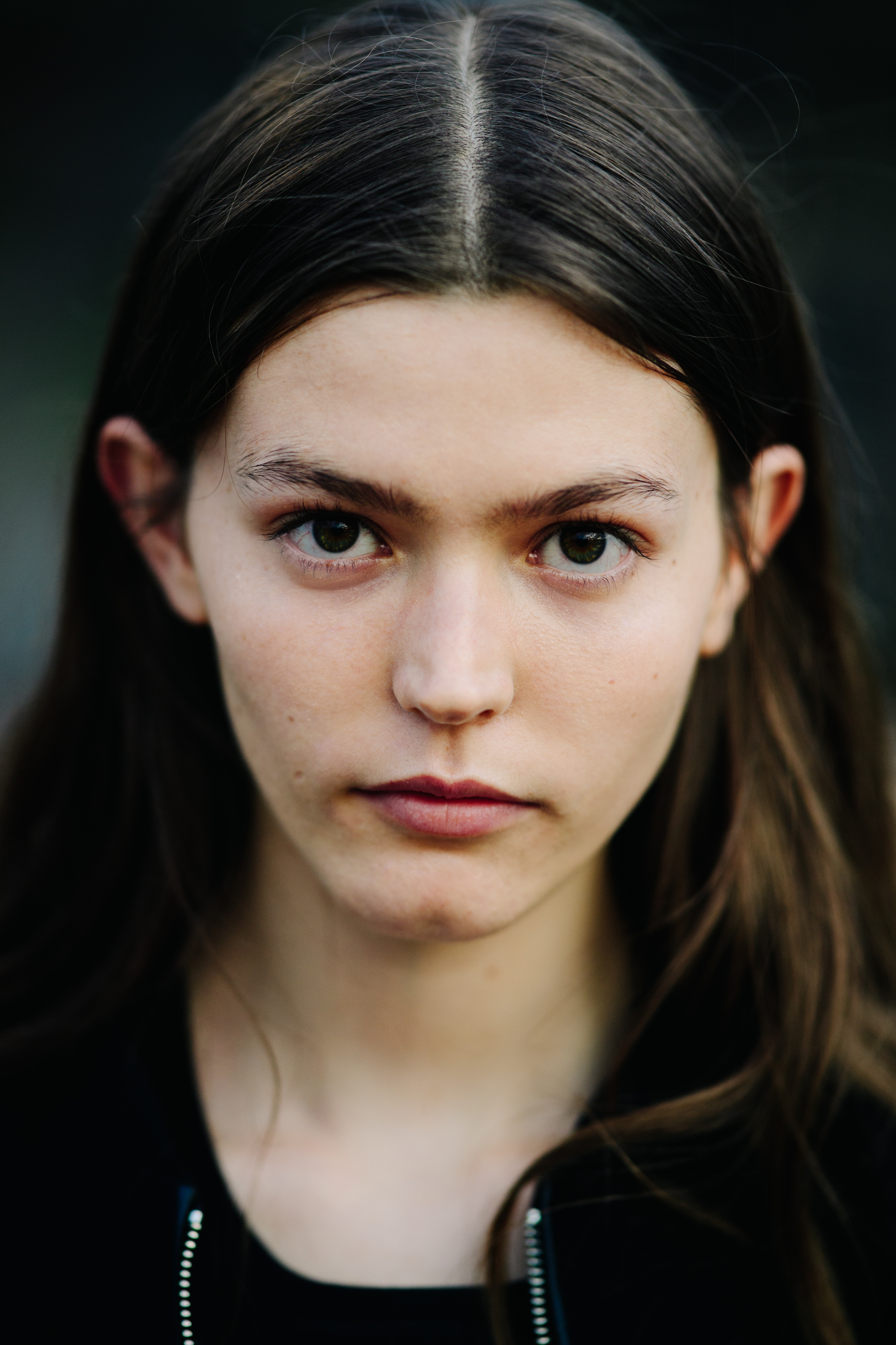 Portrait of a model after a show