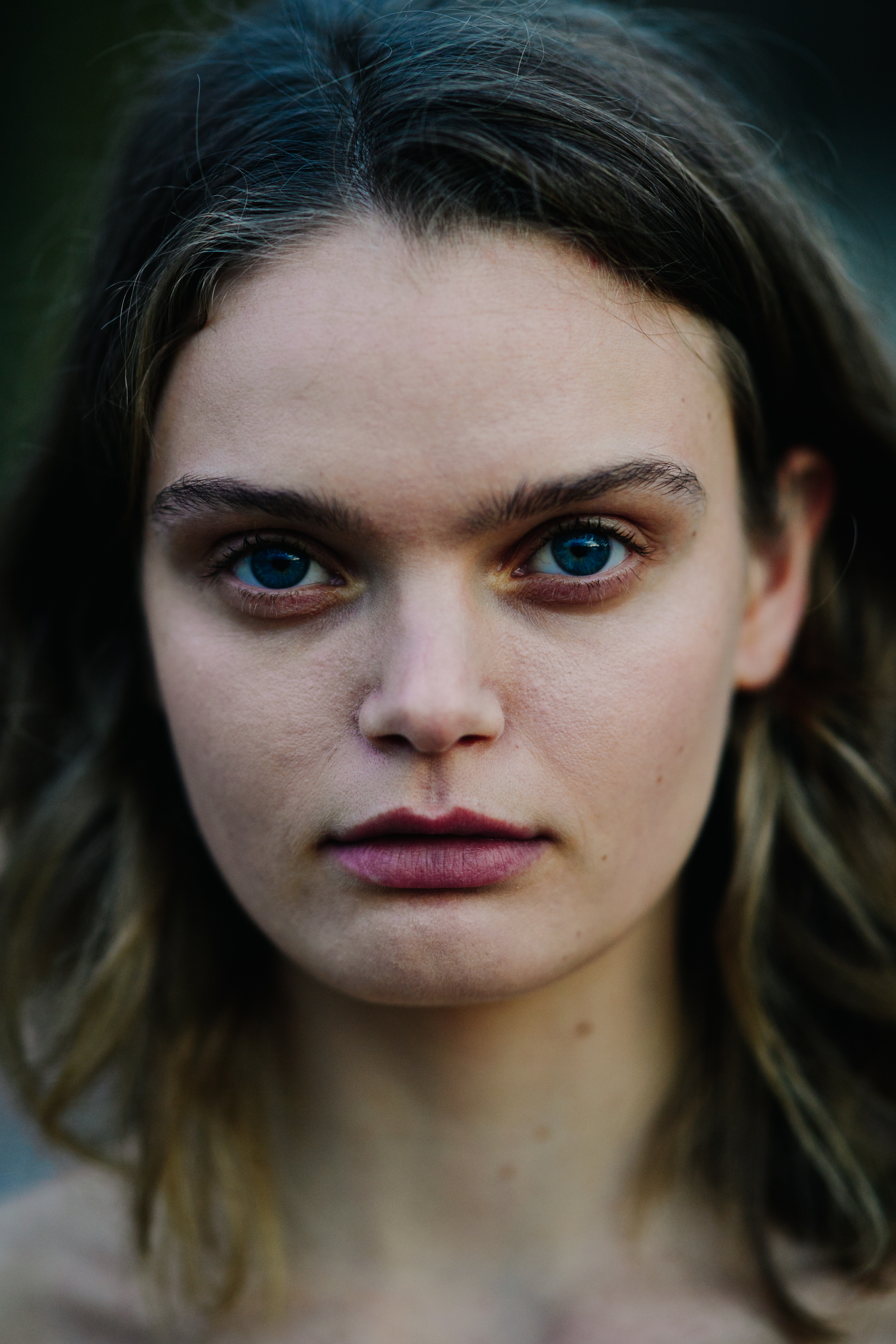 Portrait of a model after a show
