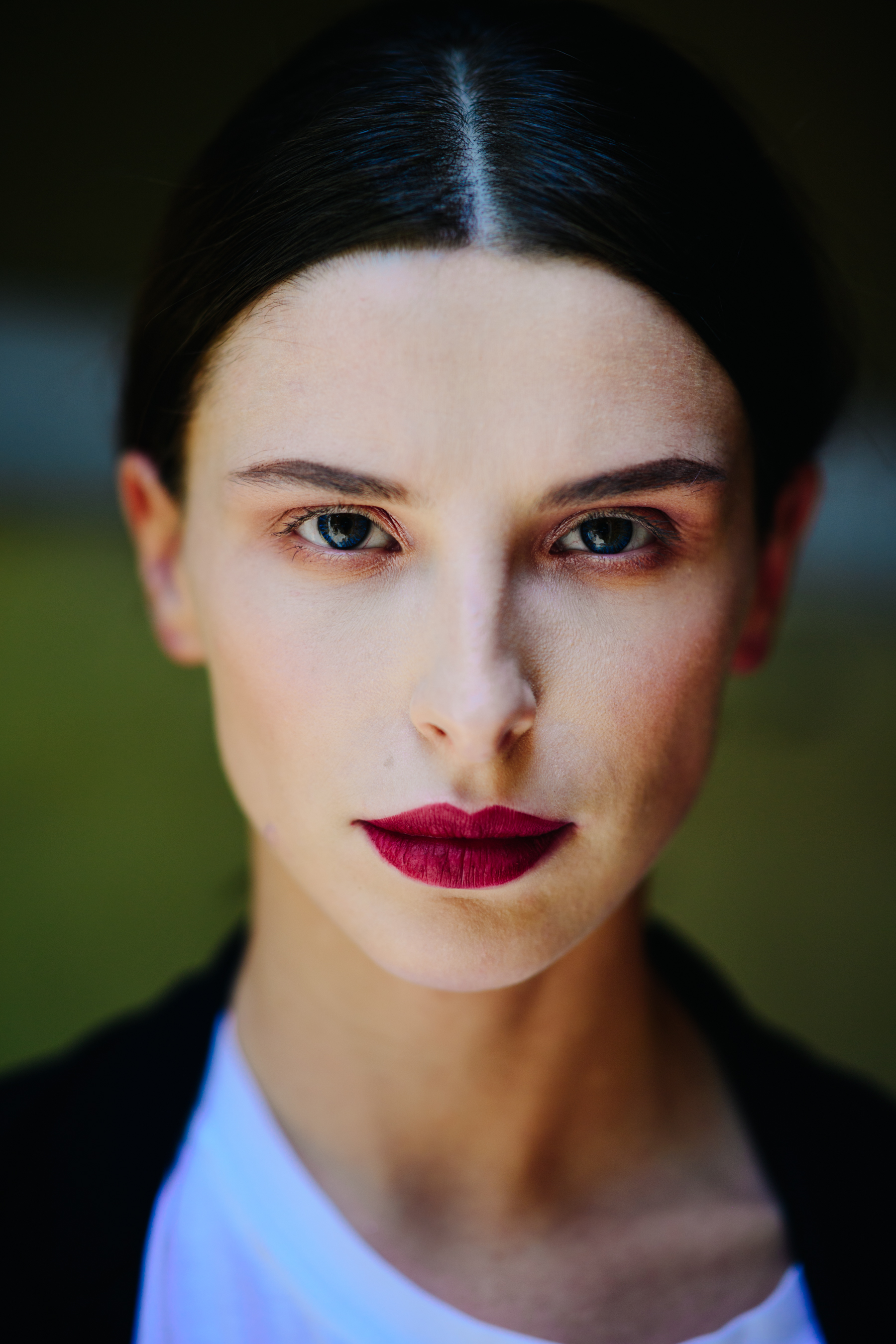 Young woman wearing a black blazer