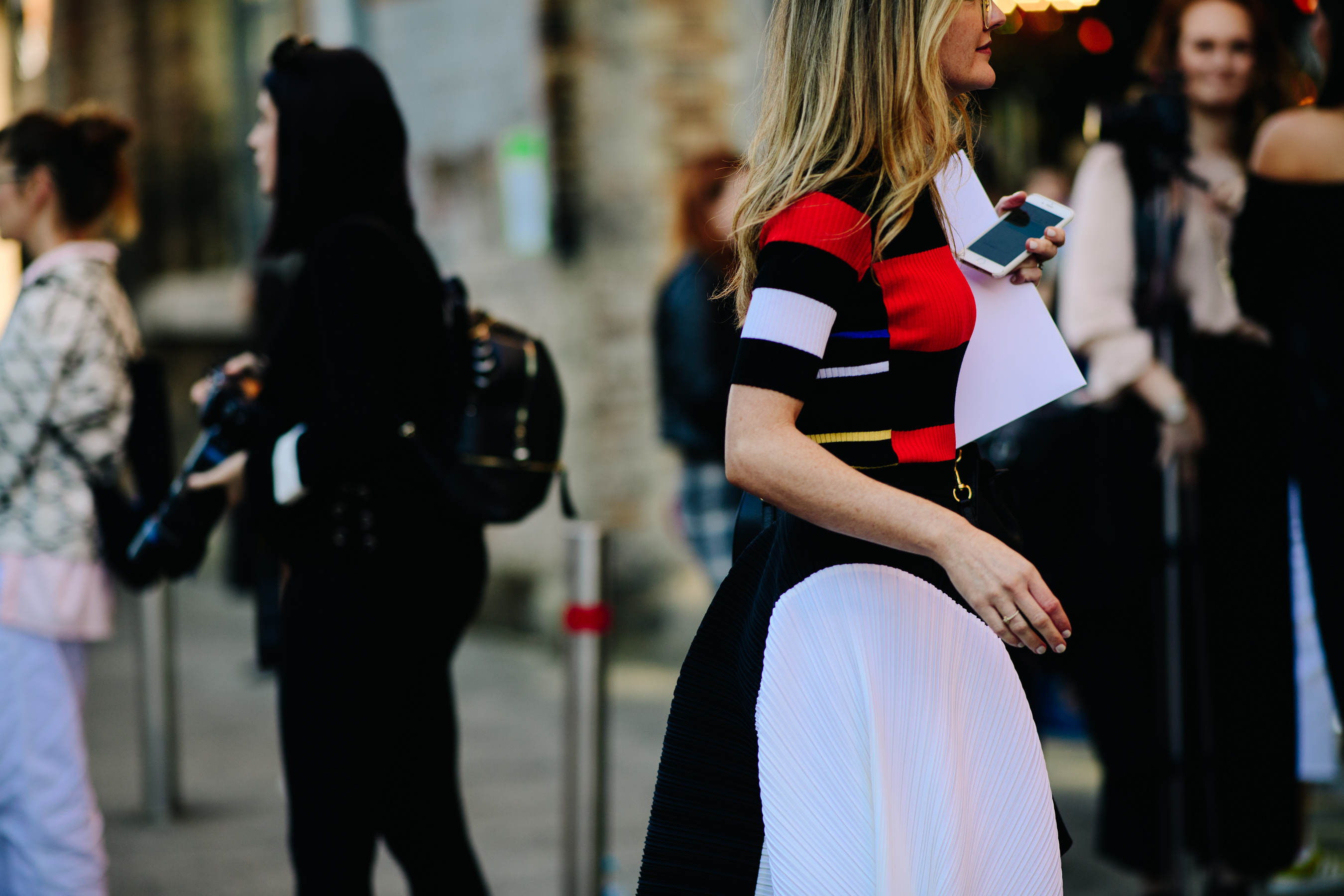 Woman wearing dress