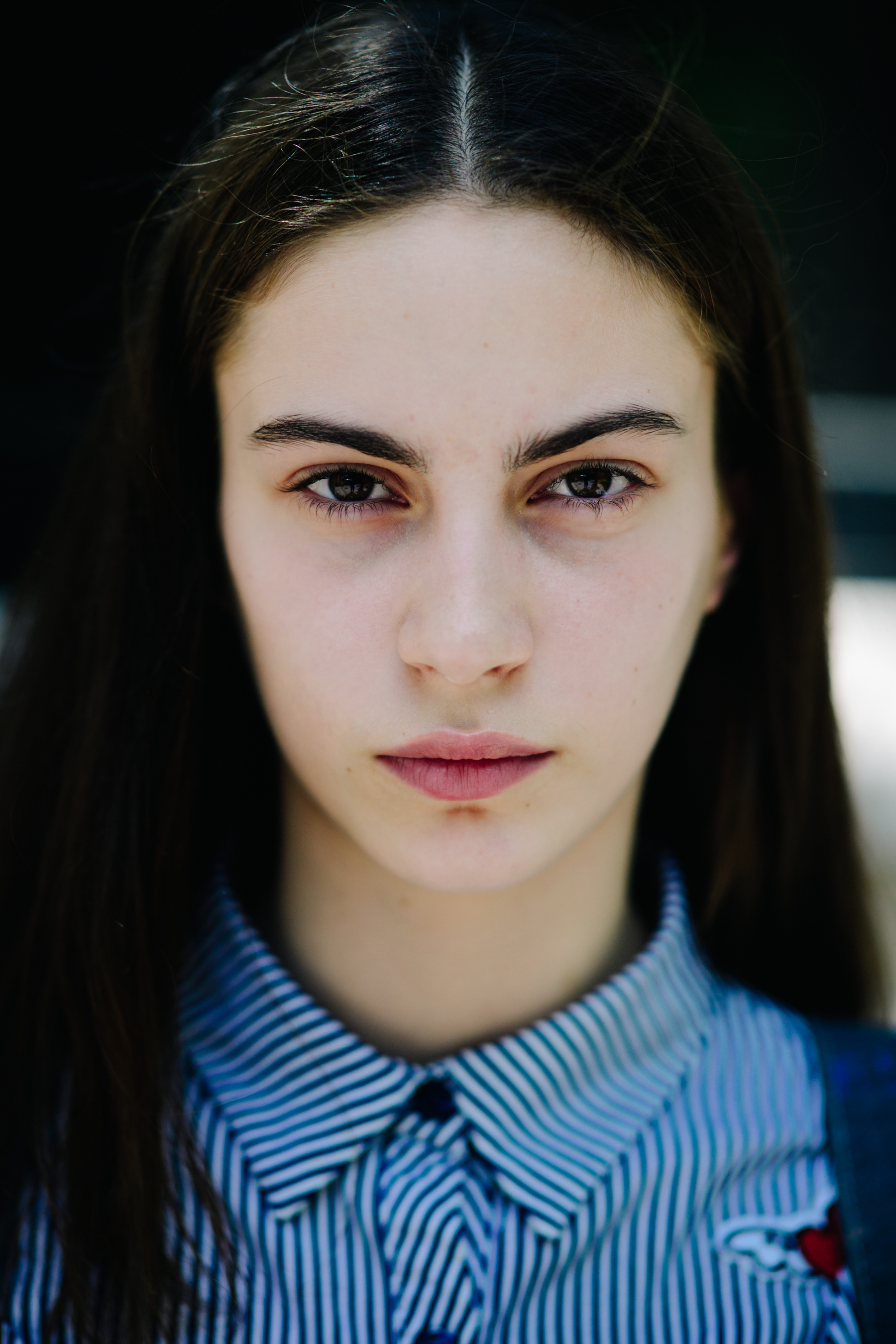 Portrait of a young female model