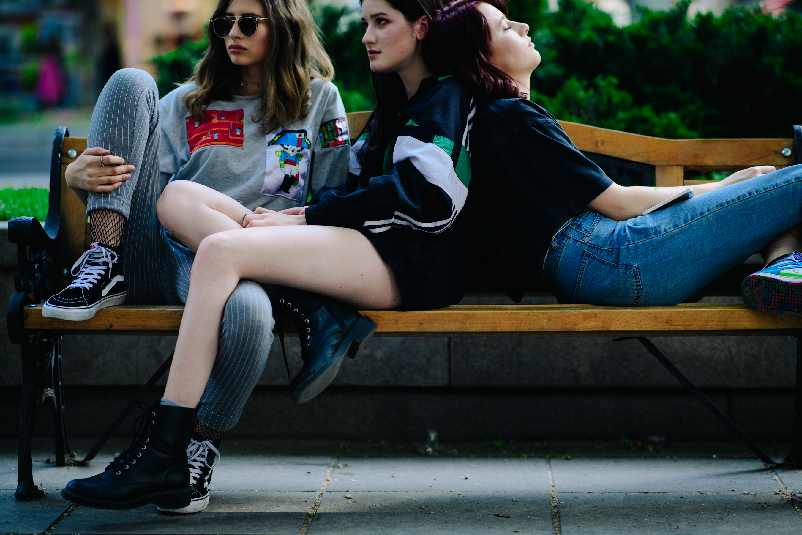 Models relaxing in the sun