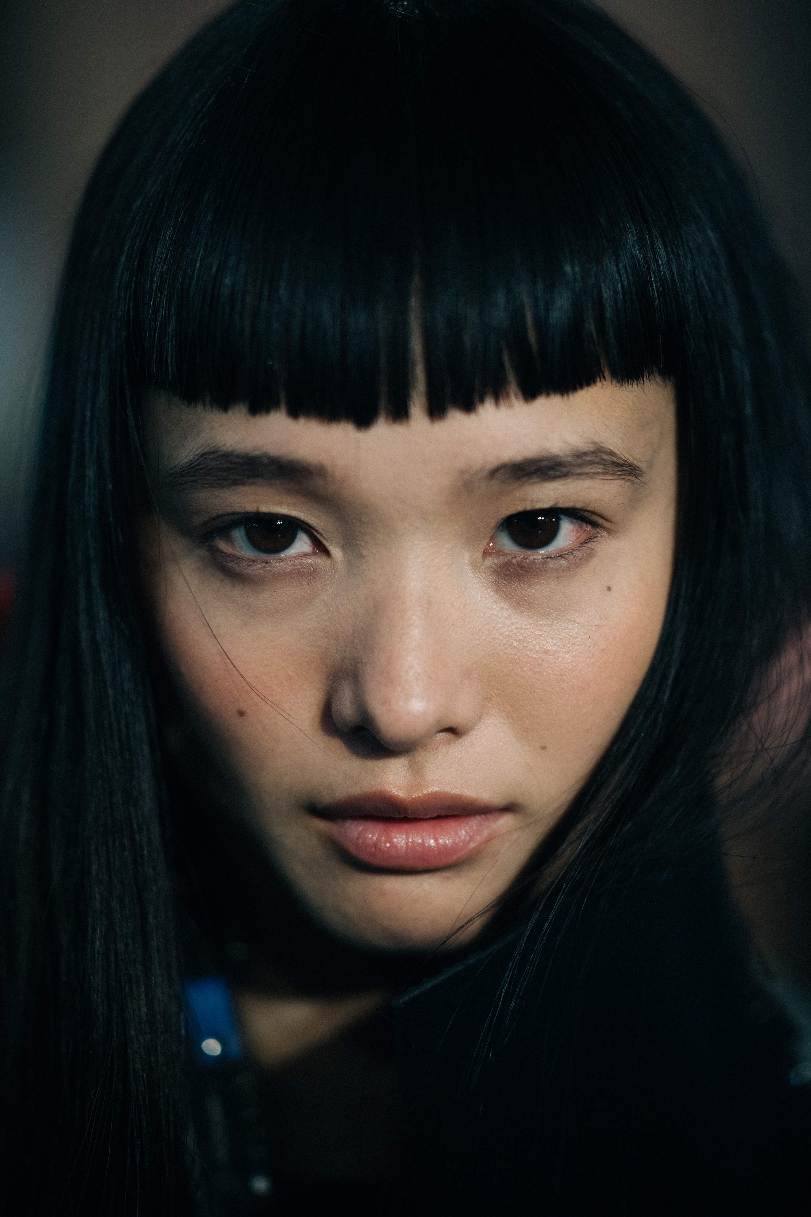 Portrait of an Asian model with fringe