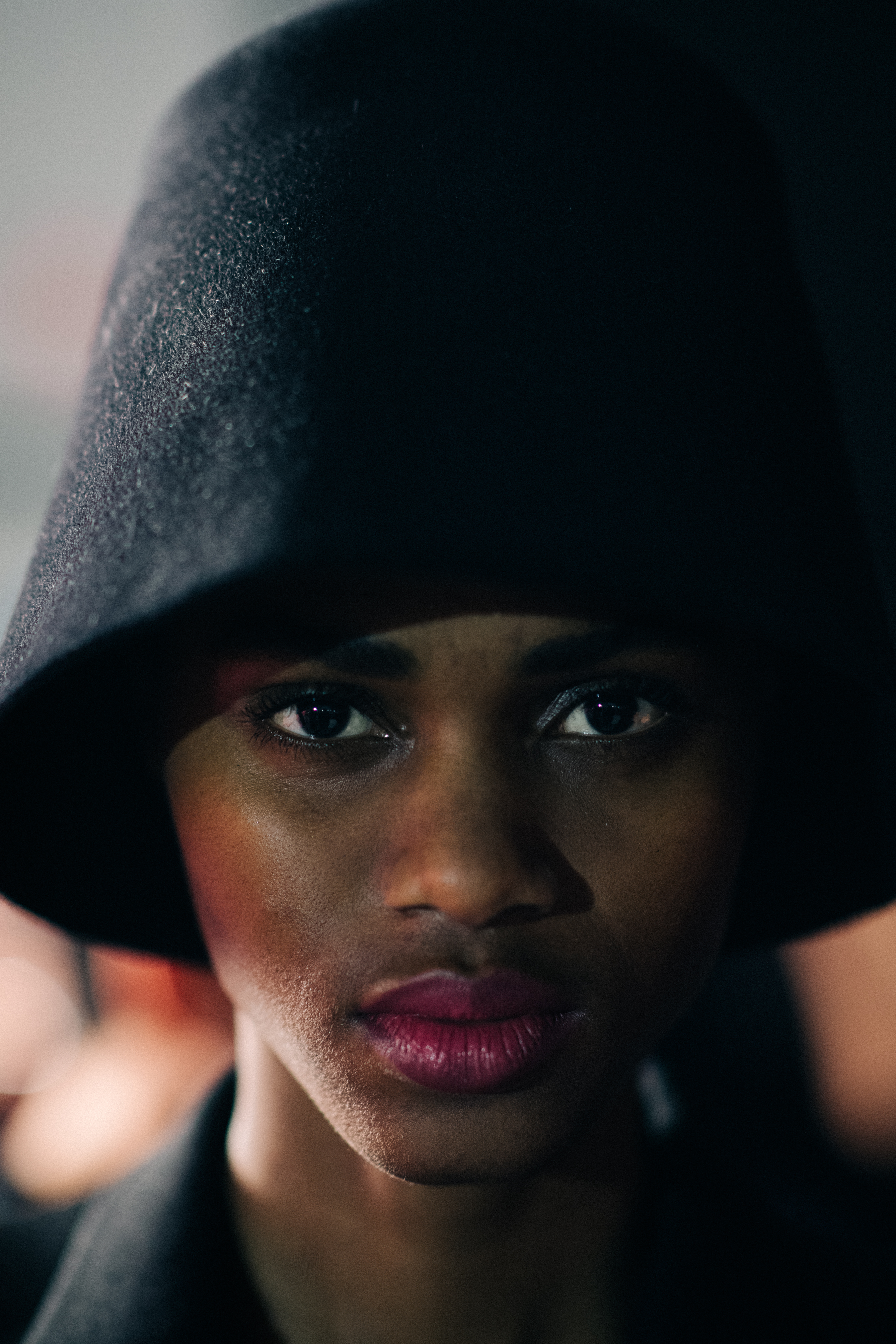 Portrait of an African female model
