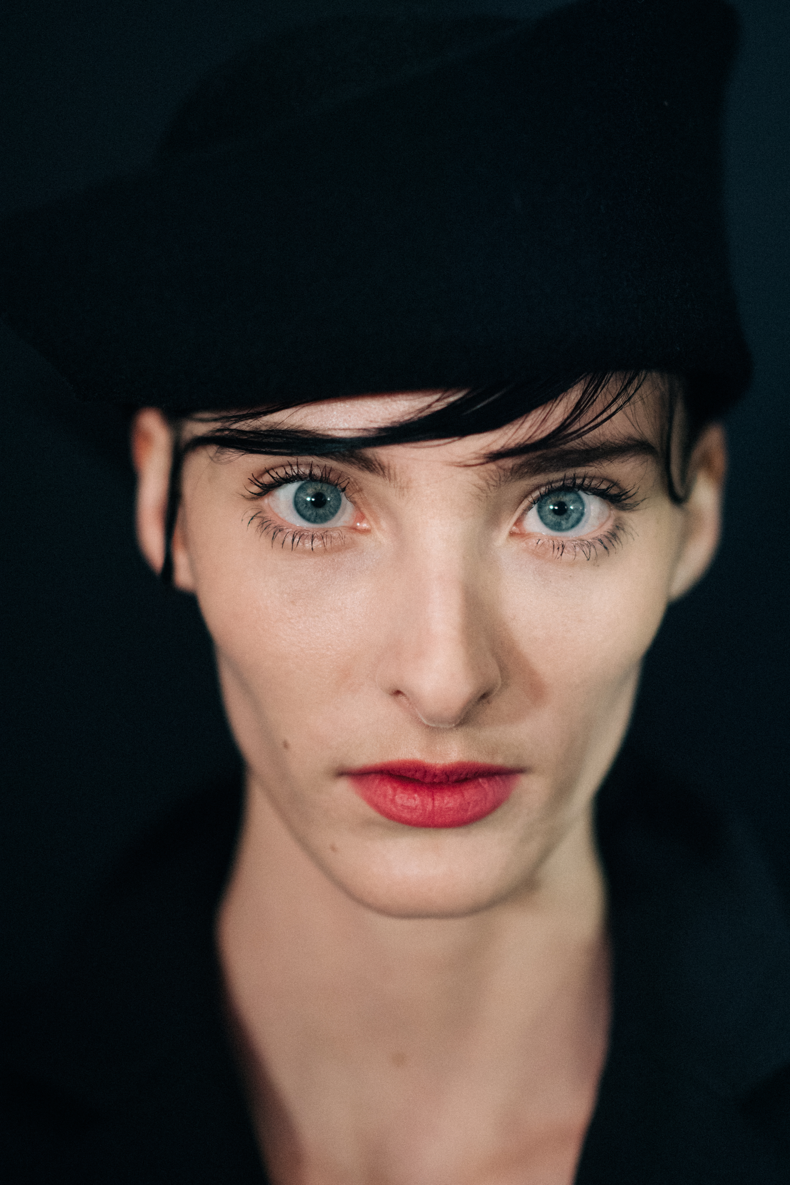 Portrait of a woman wearing a hat