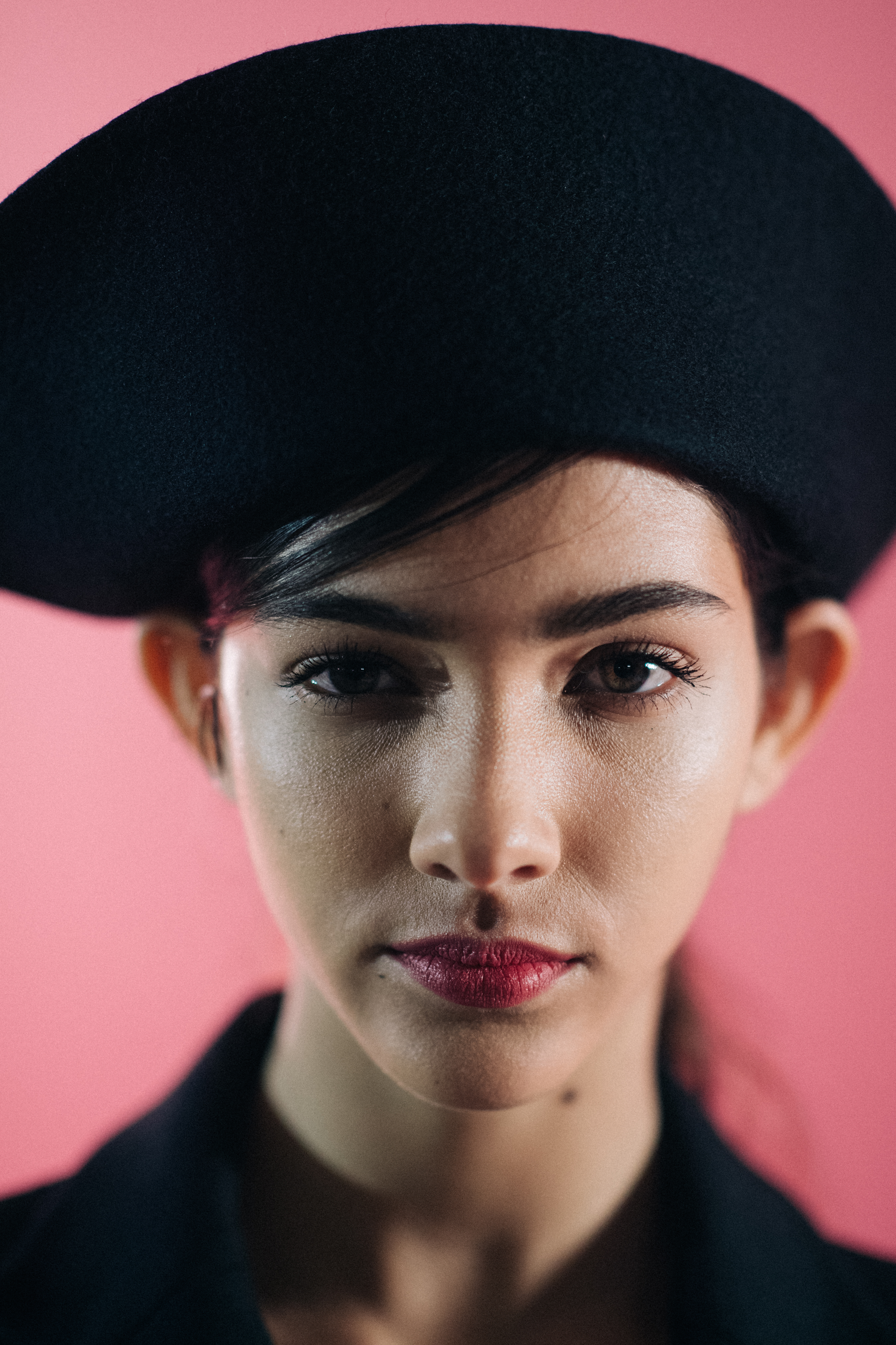 Portrait of a young female model