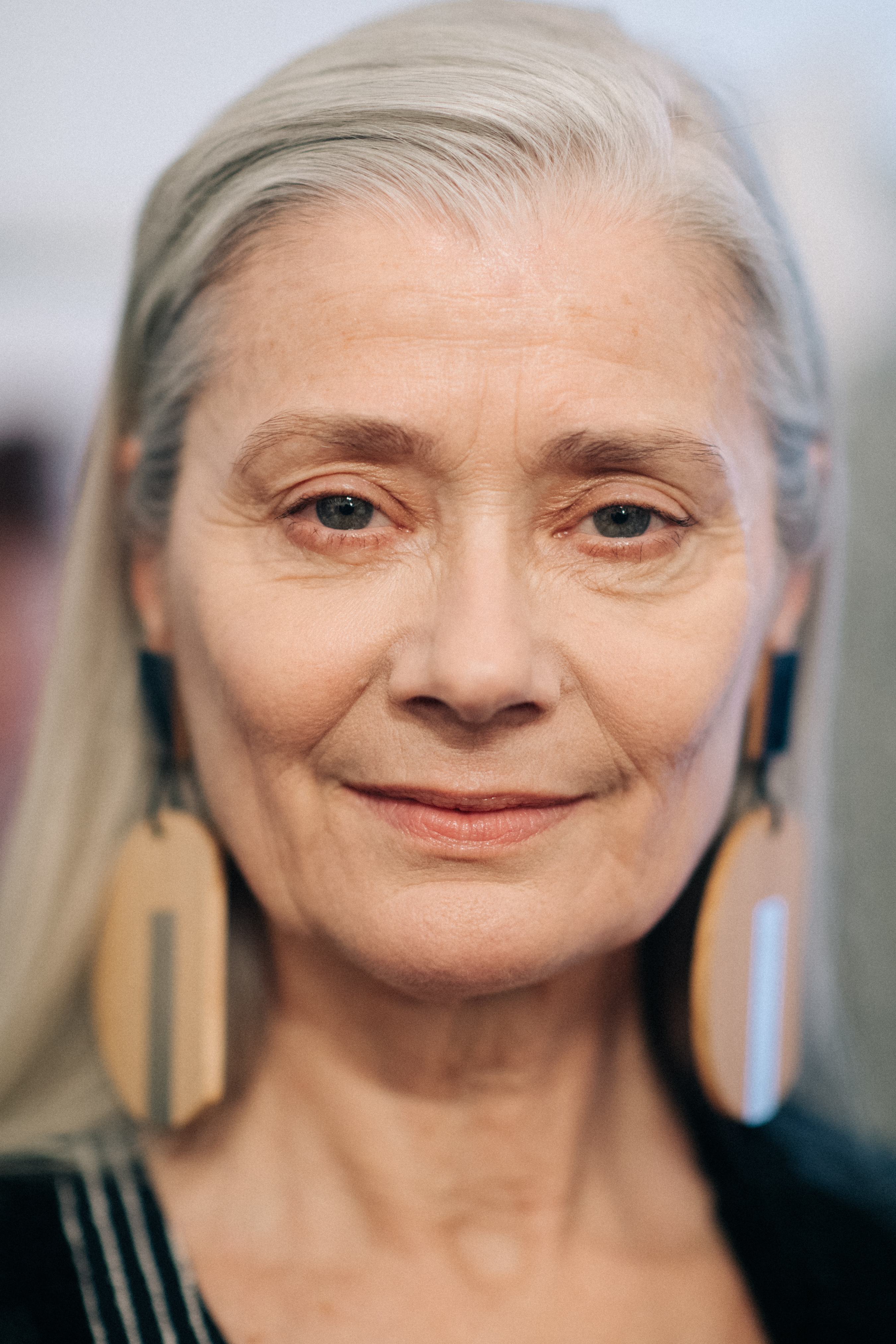 Portrait of an elder female model