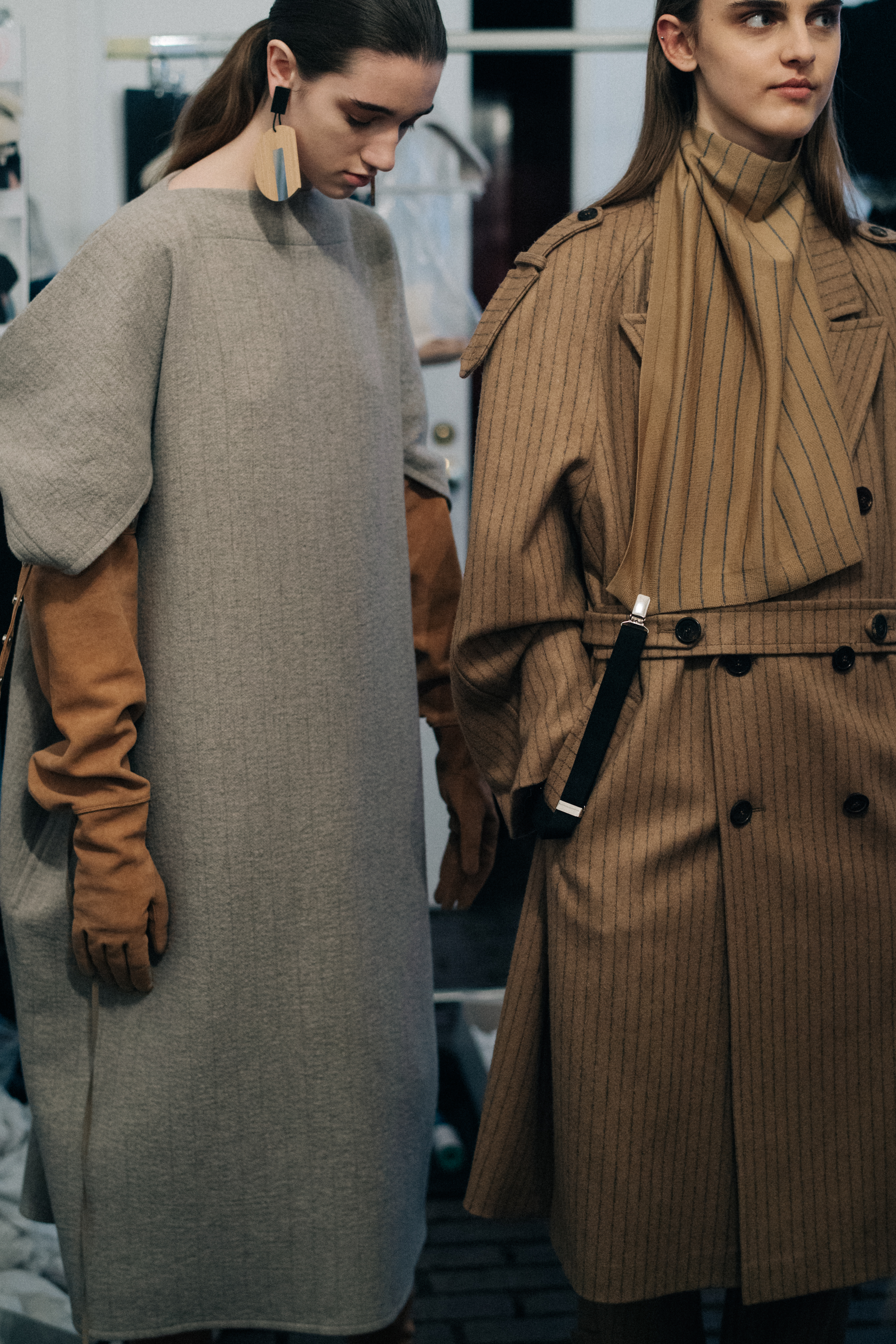 Models wearing oversized Nehera looks