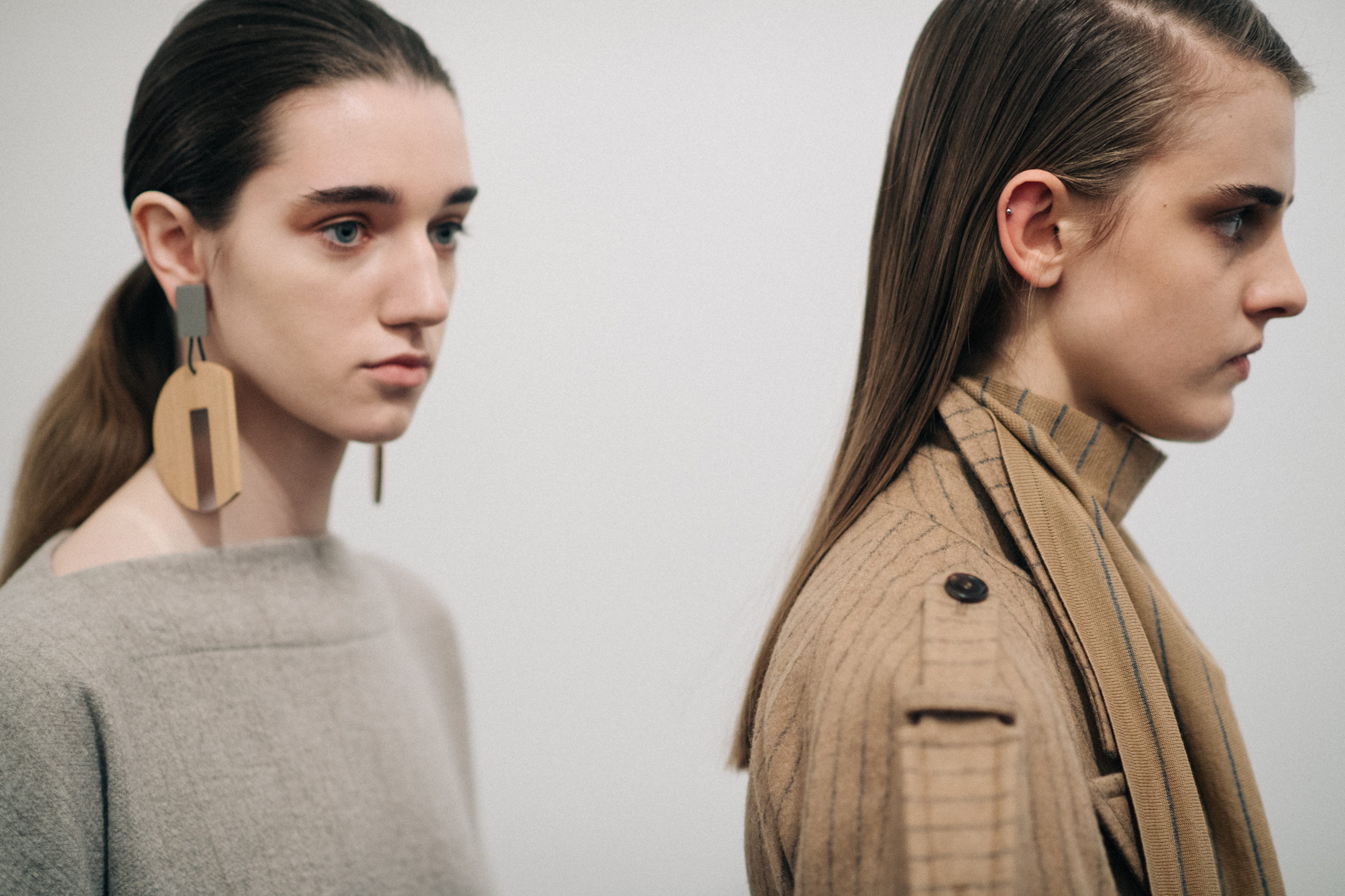 Two models at Nehera backstage
