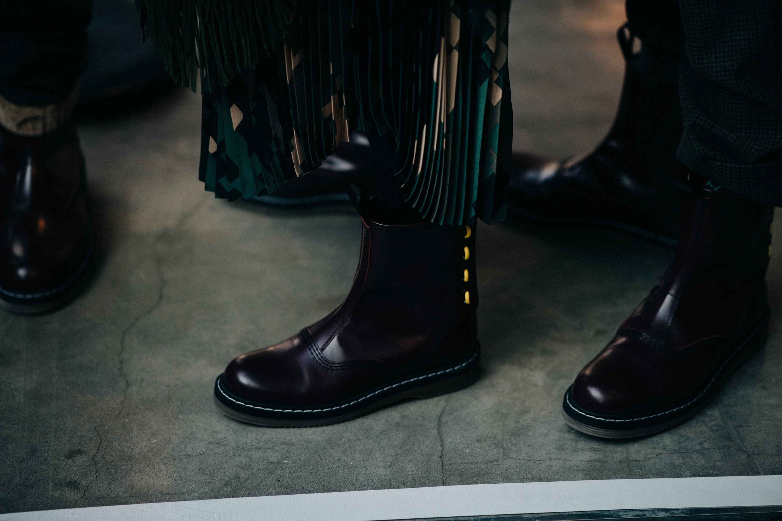 Detail of Sacai leather shoes