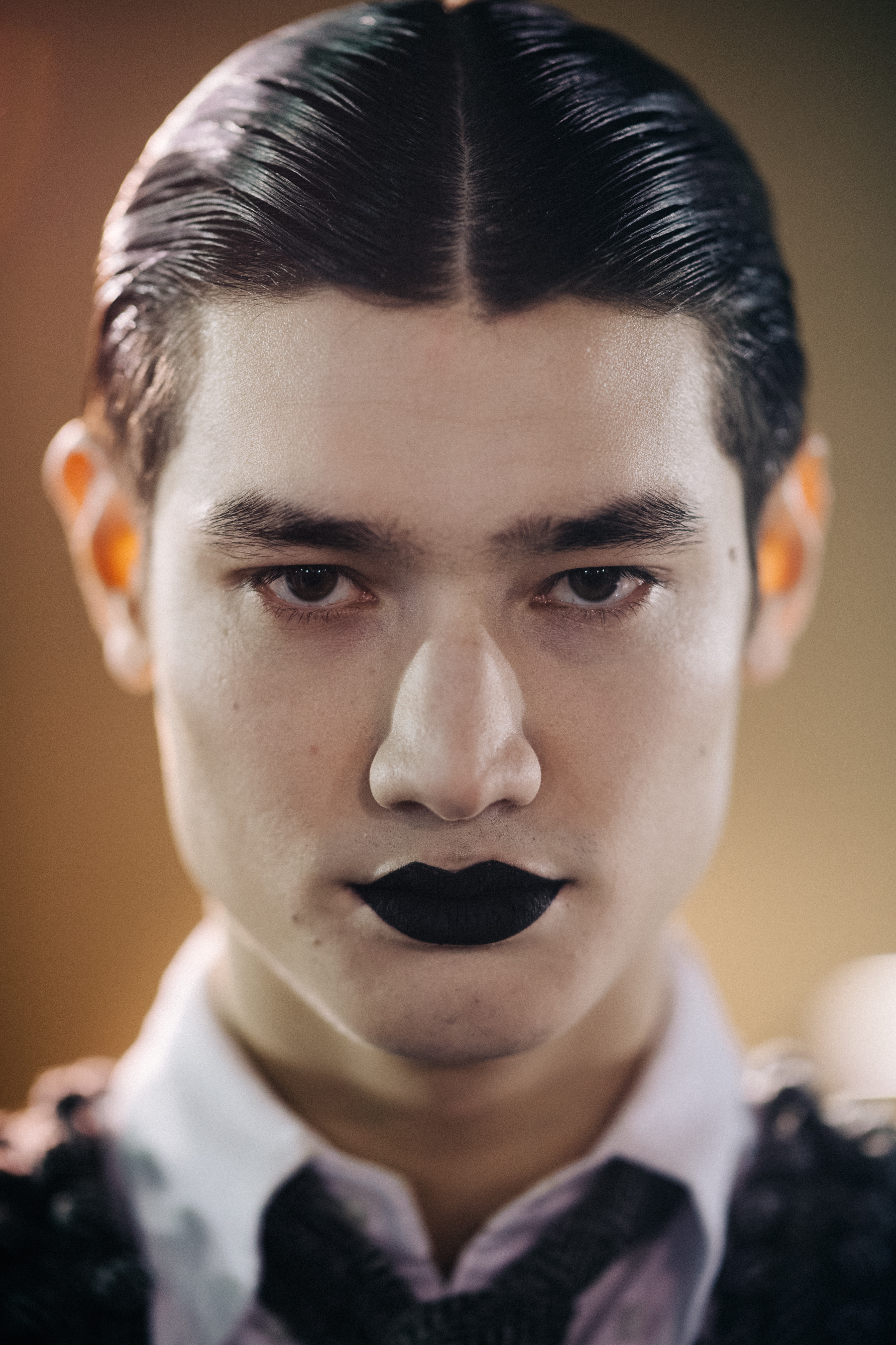 Portrait of a Thom Browne model