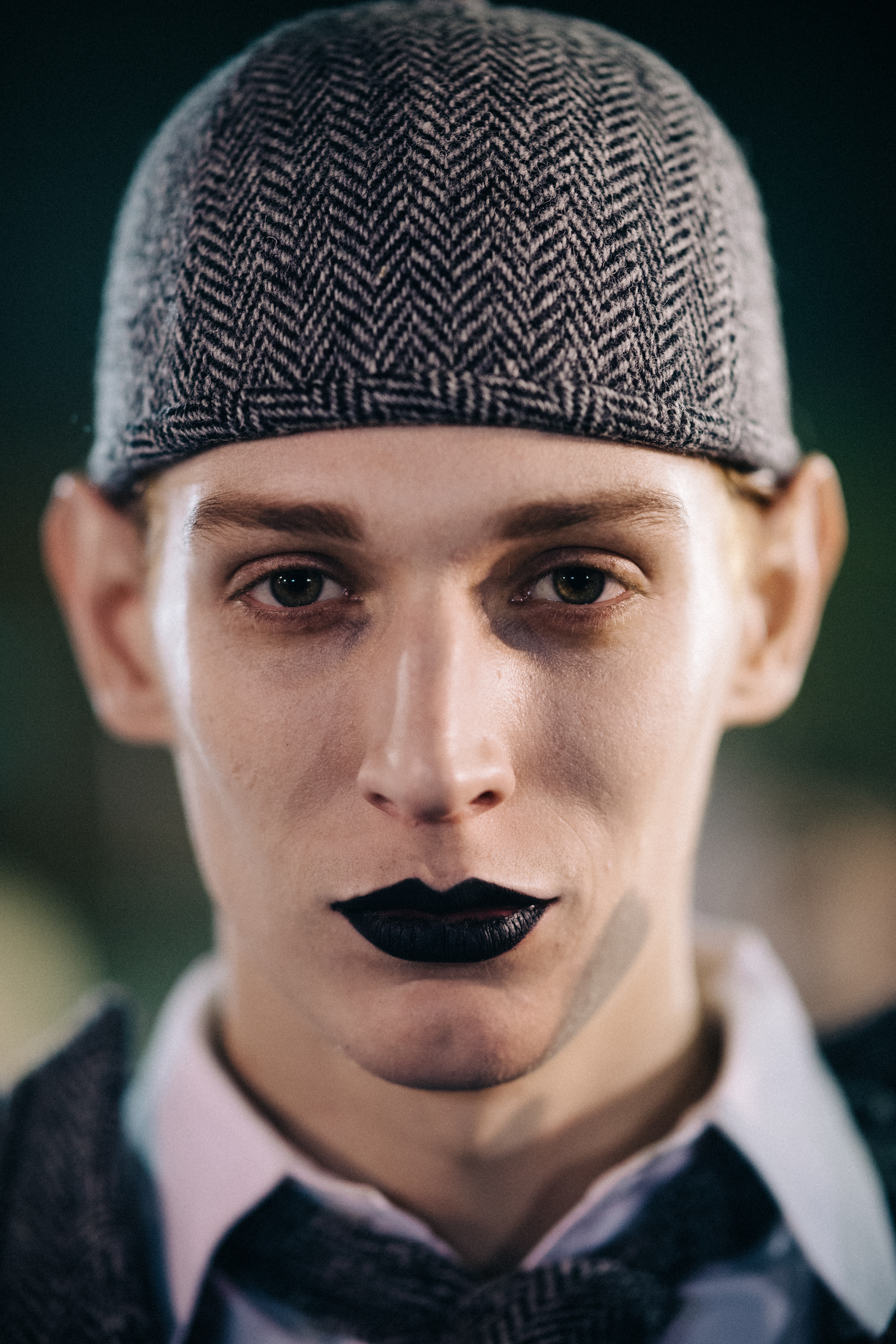 Portrait of a Thom Browne model