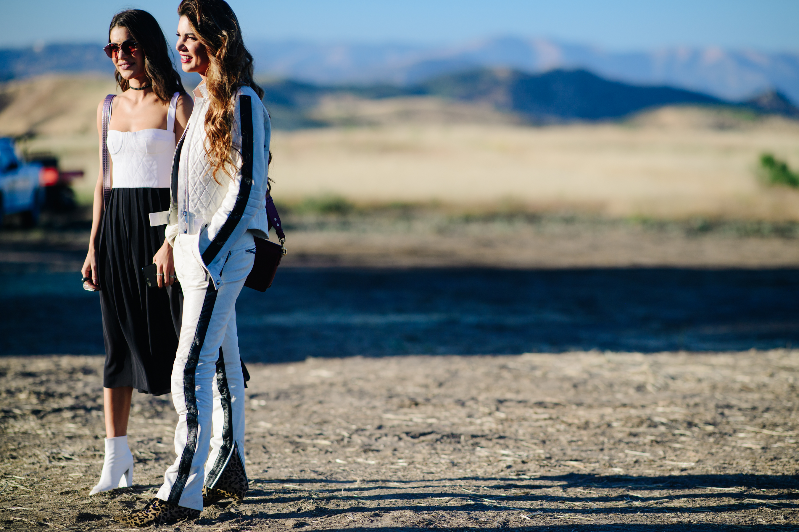 Two girls standing side by side