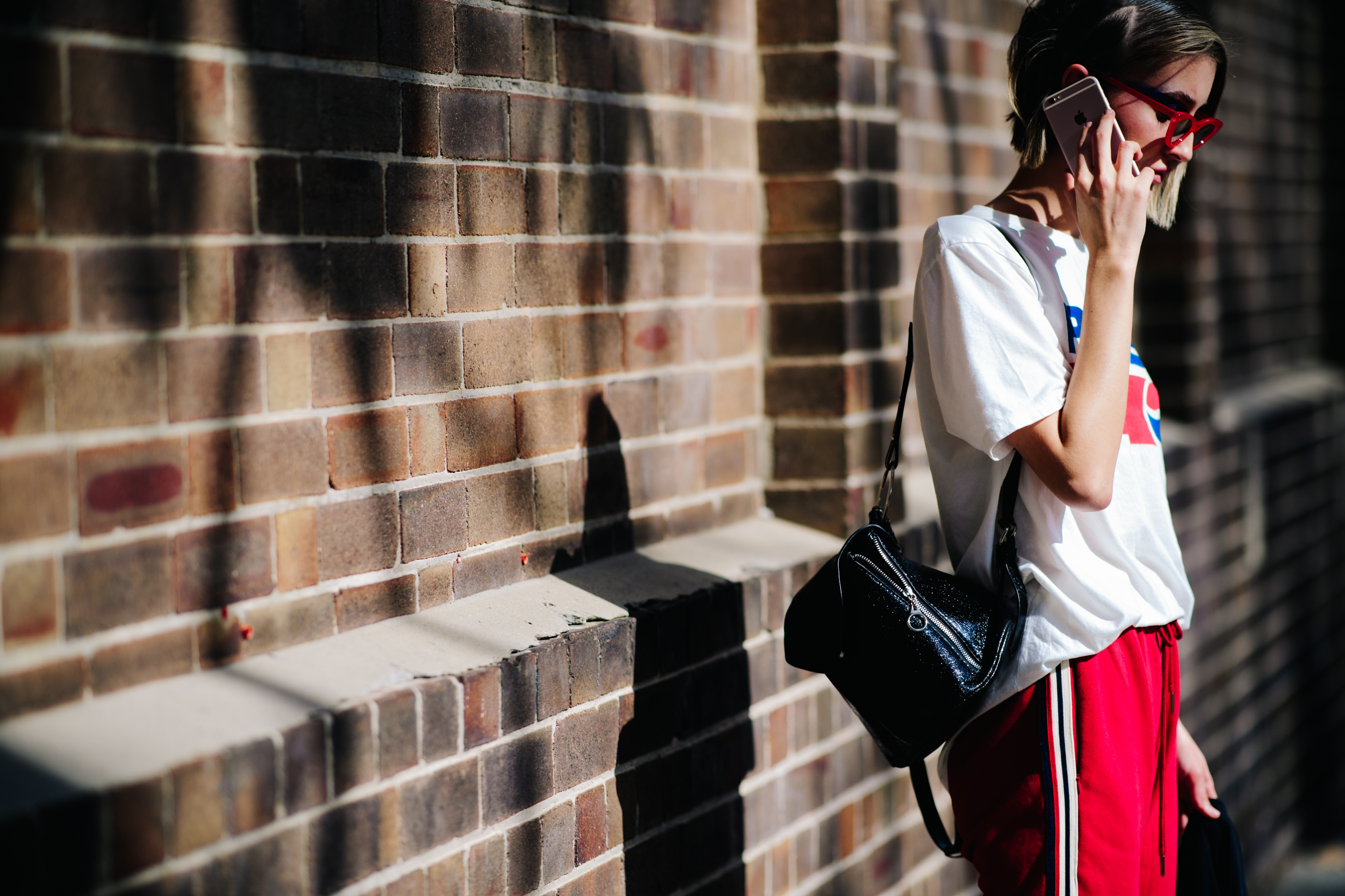 Girl wearing a Pepsi t-shirt