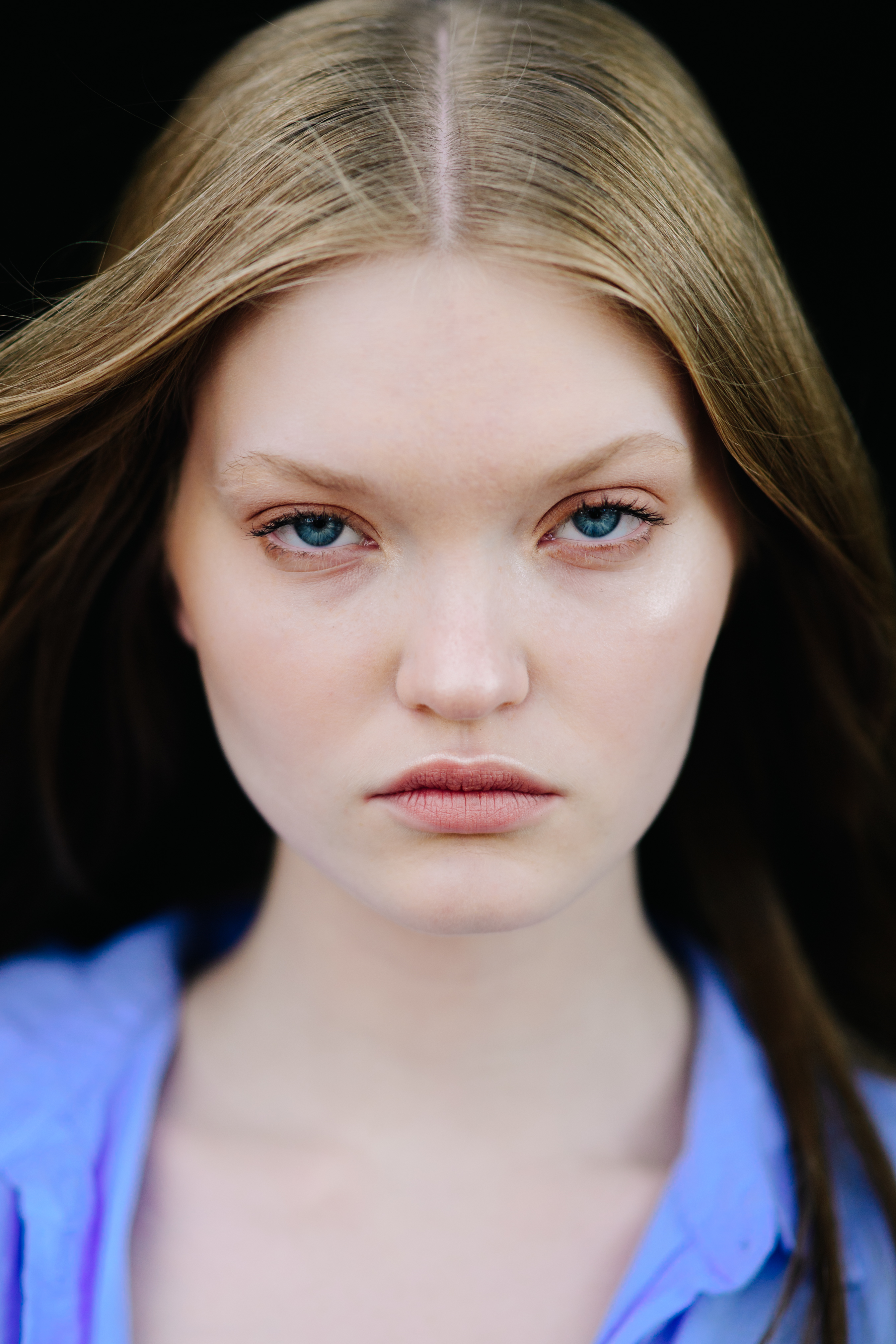 Portrait of a young female model