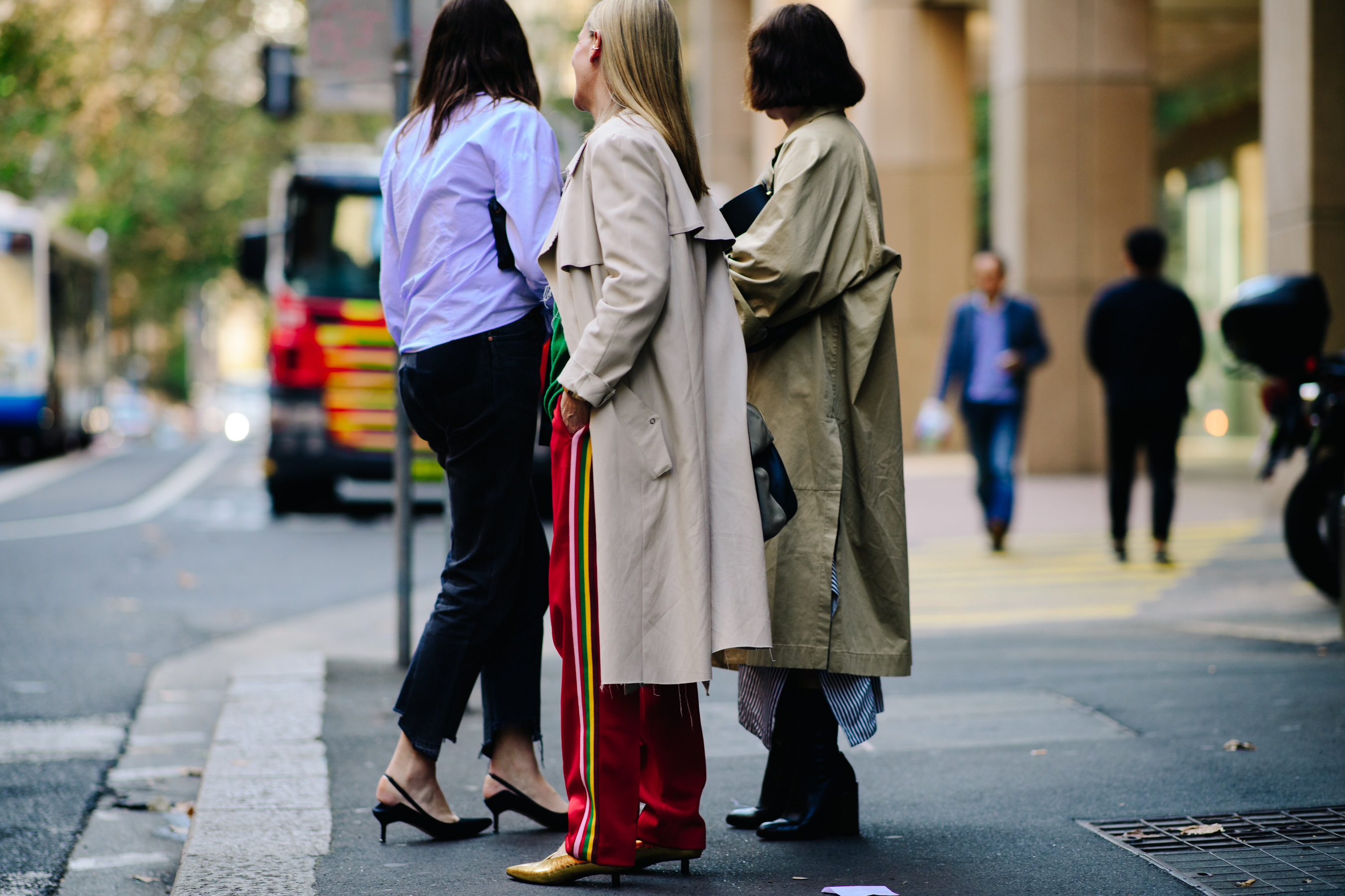 Three girls on the street