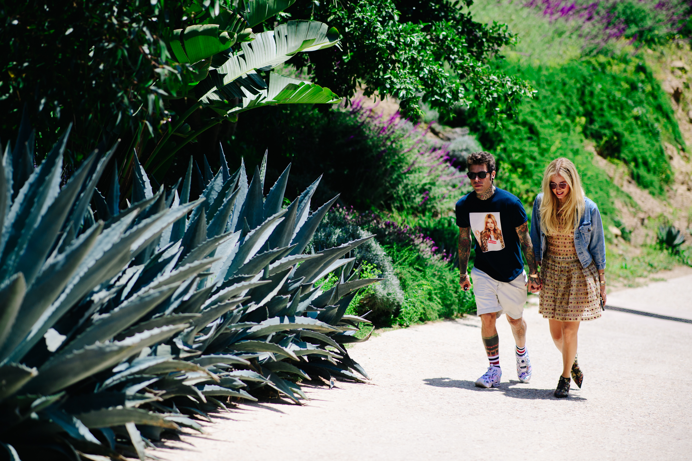 Blonde Salad blogger with boyfriend