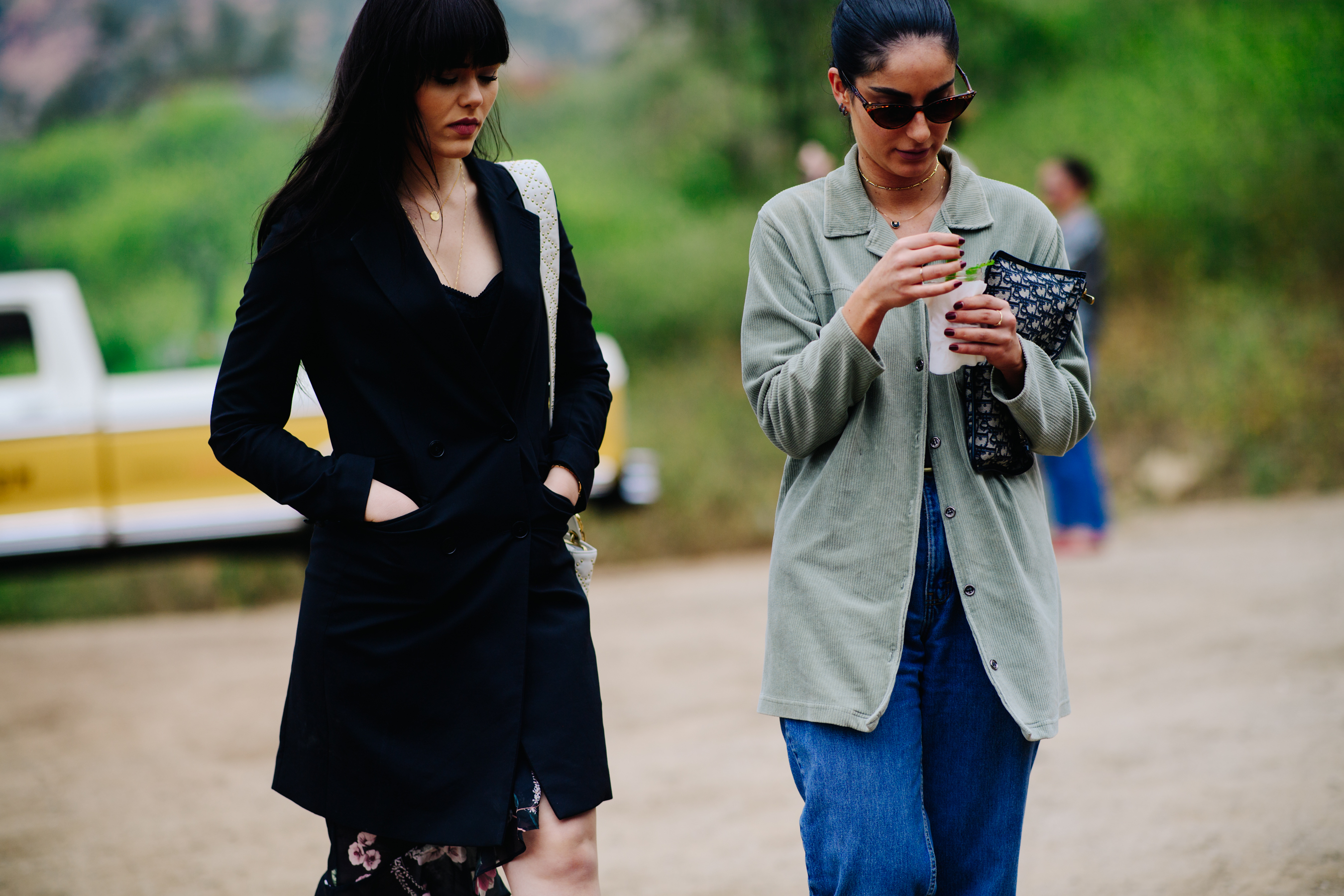 Two bloggers attending Christian Dior event