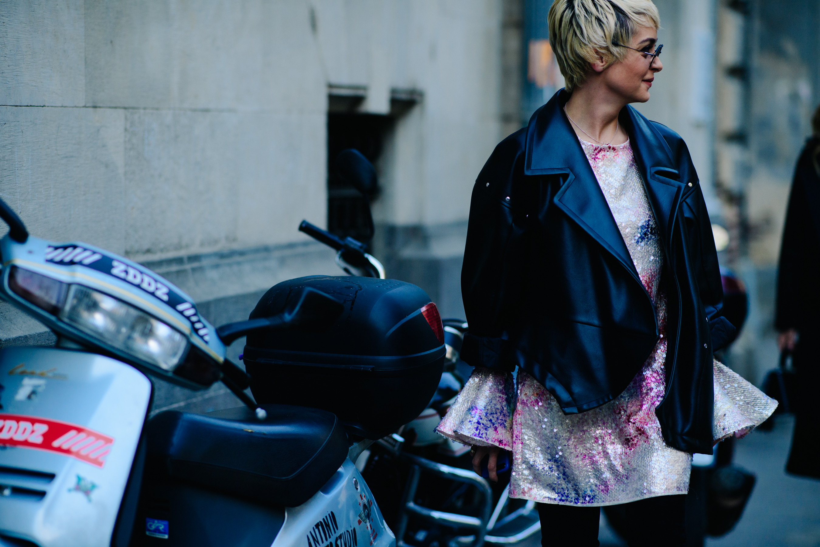 Georgian designer wearing a jacket