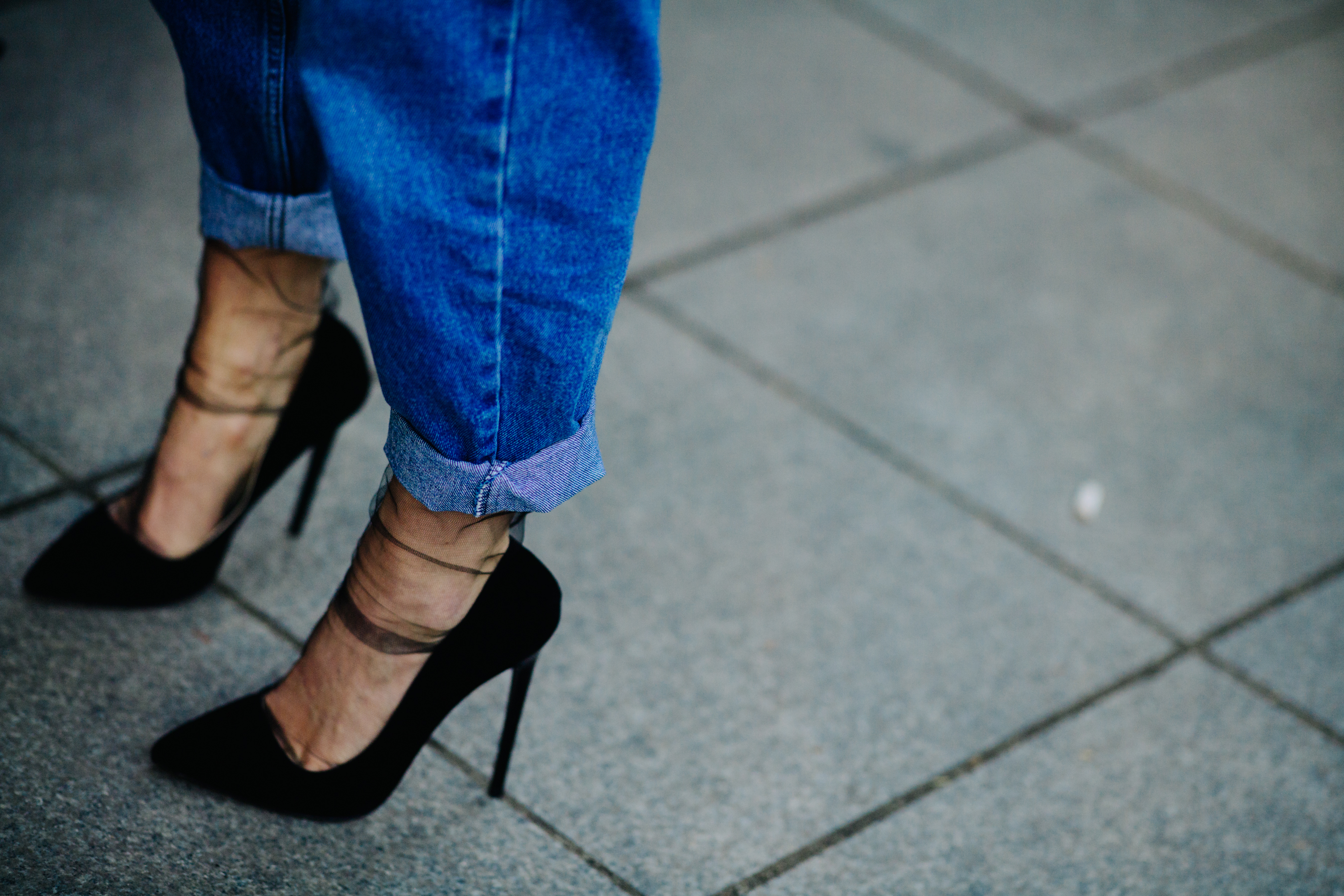 Woman wearing high heels