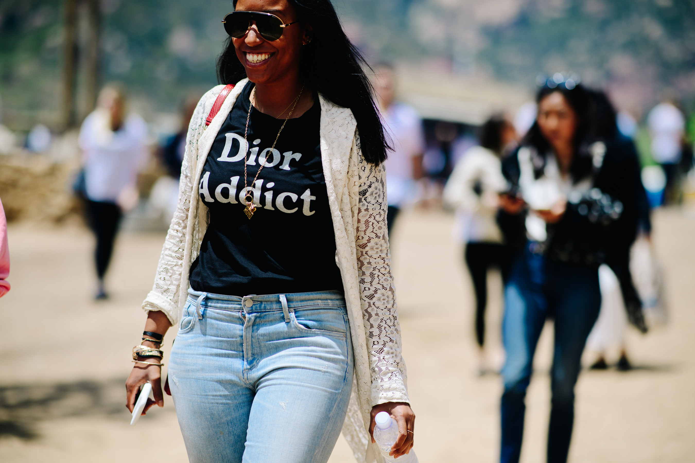 Stylist wearing Christian Dior shirt
