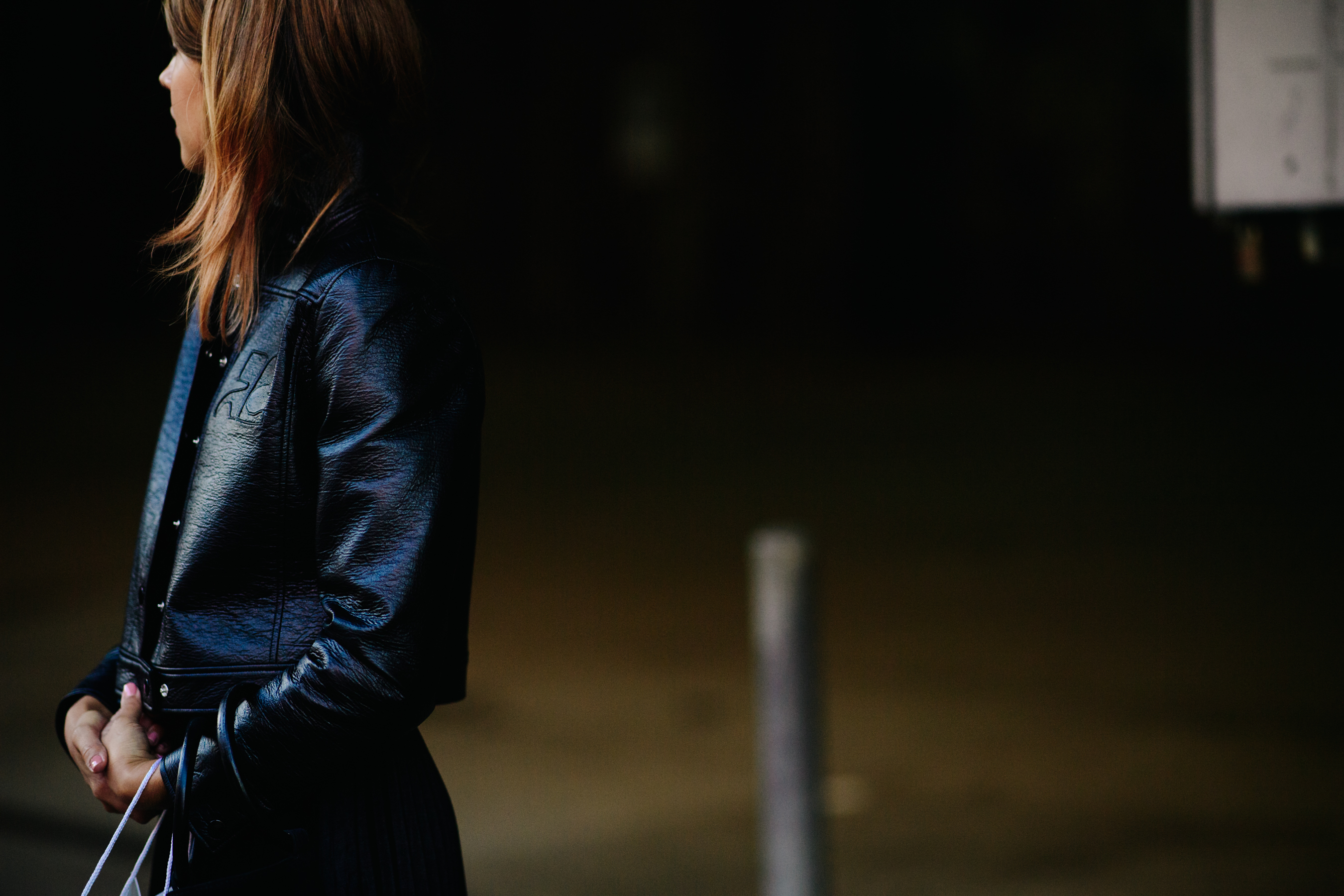 Woman wearing a Courrèges jacket