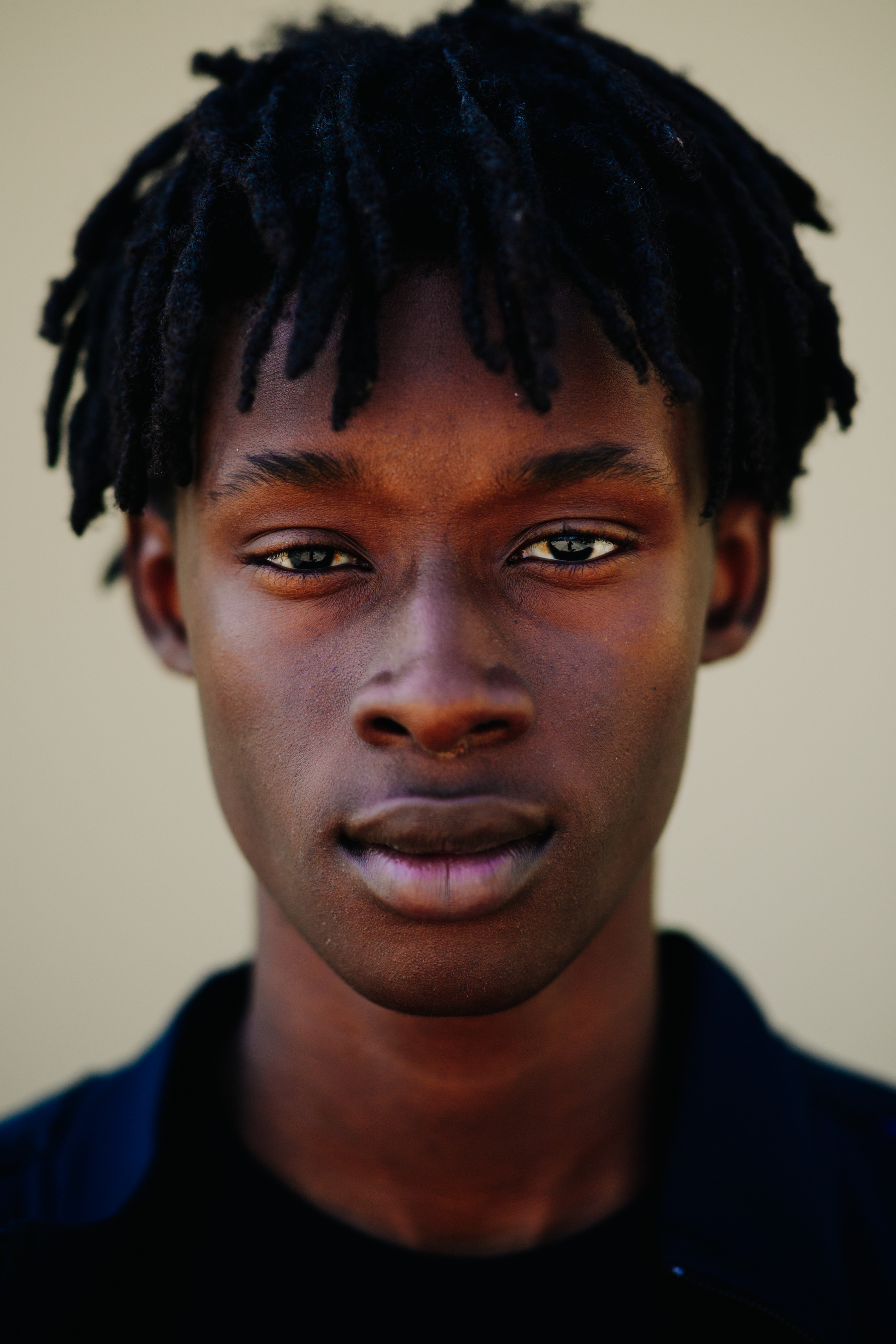 Portrait of a male model after GCDS