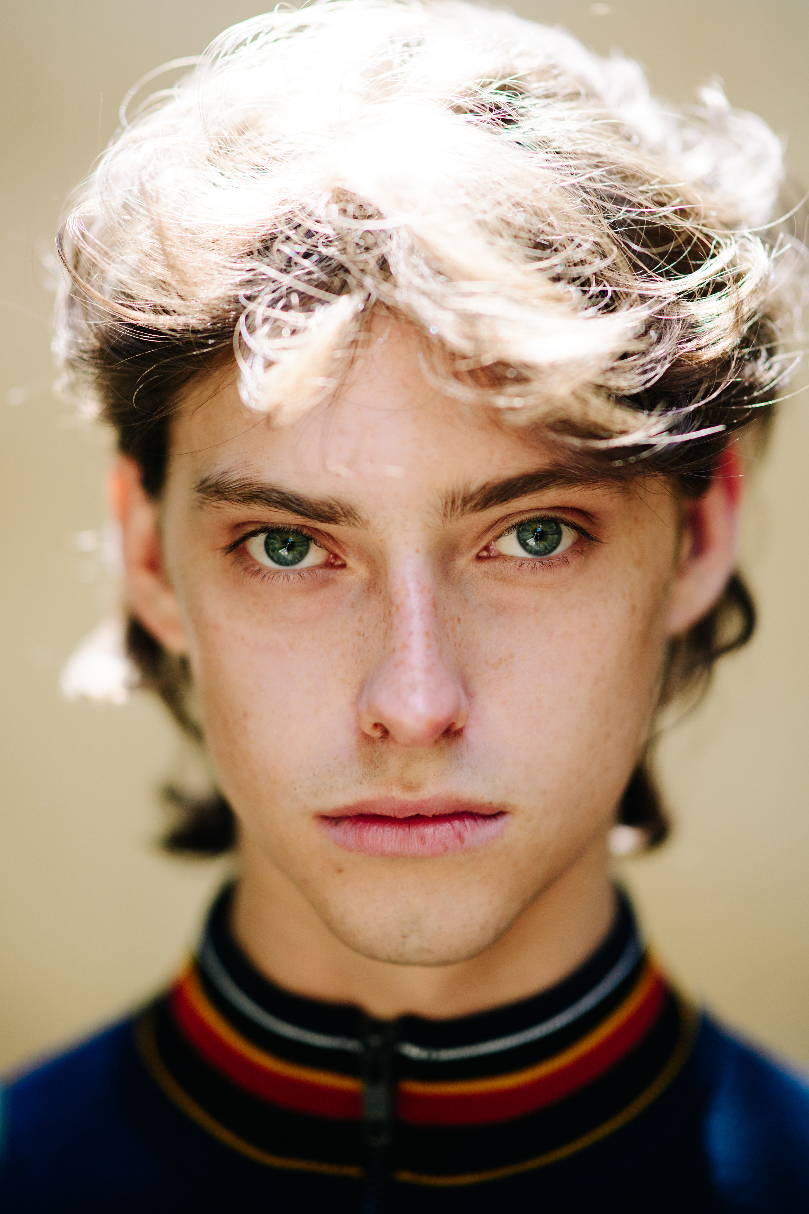 Portrait of a young male model