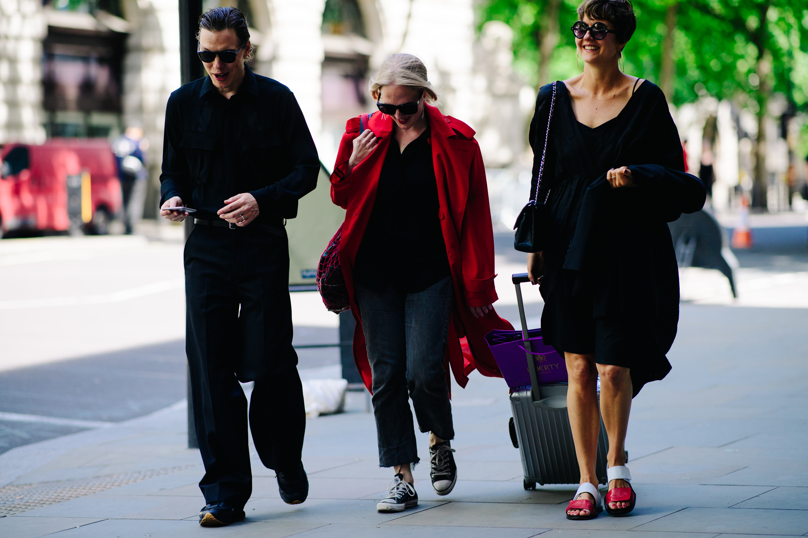 People walking after a show