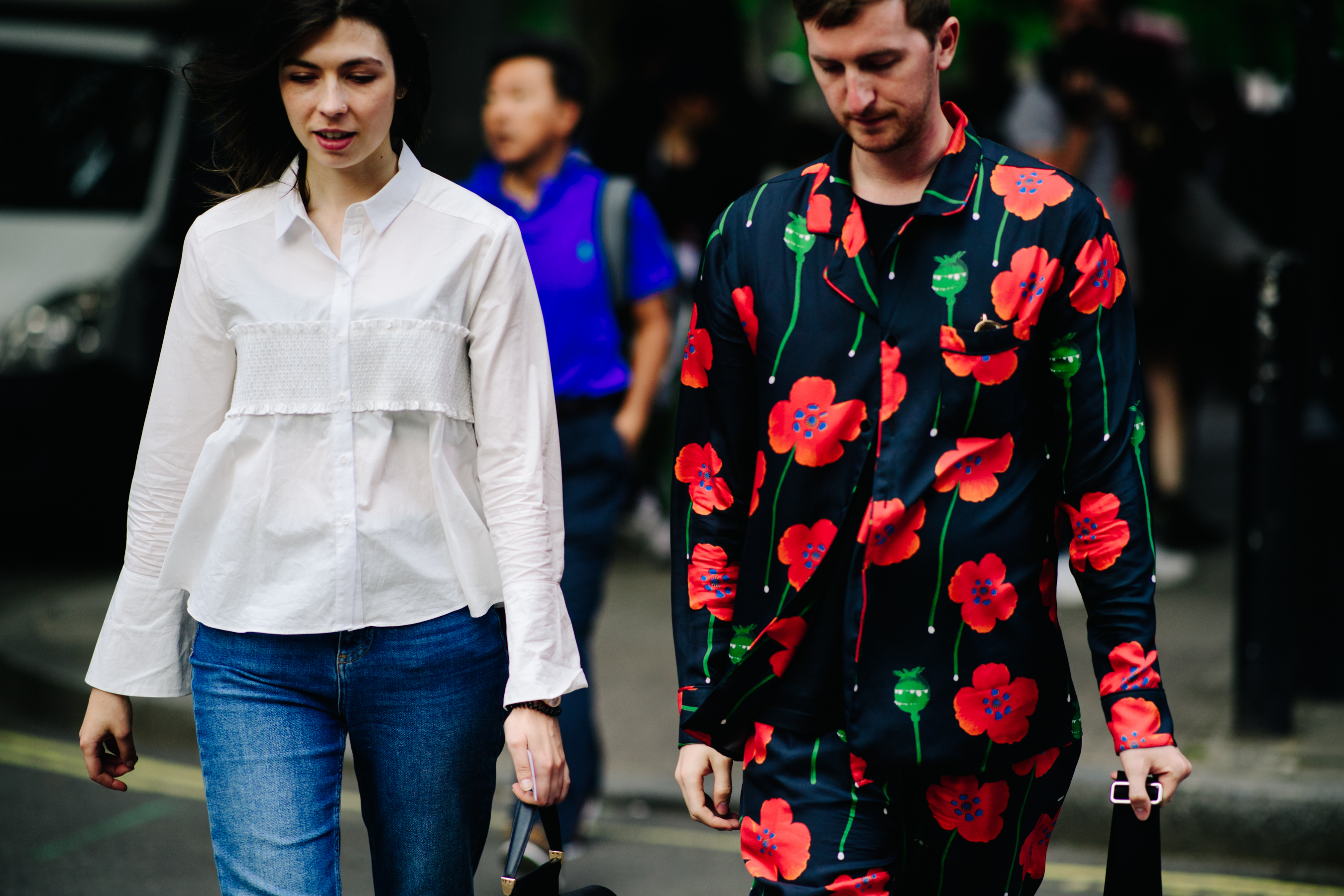 Woman and man after KTZ show