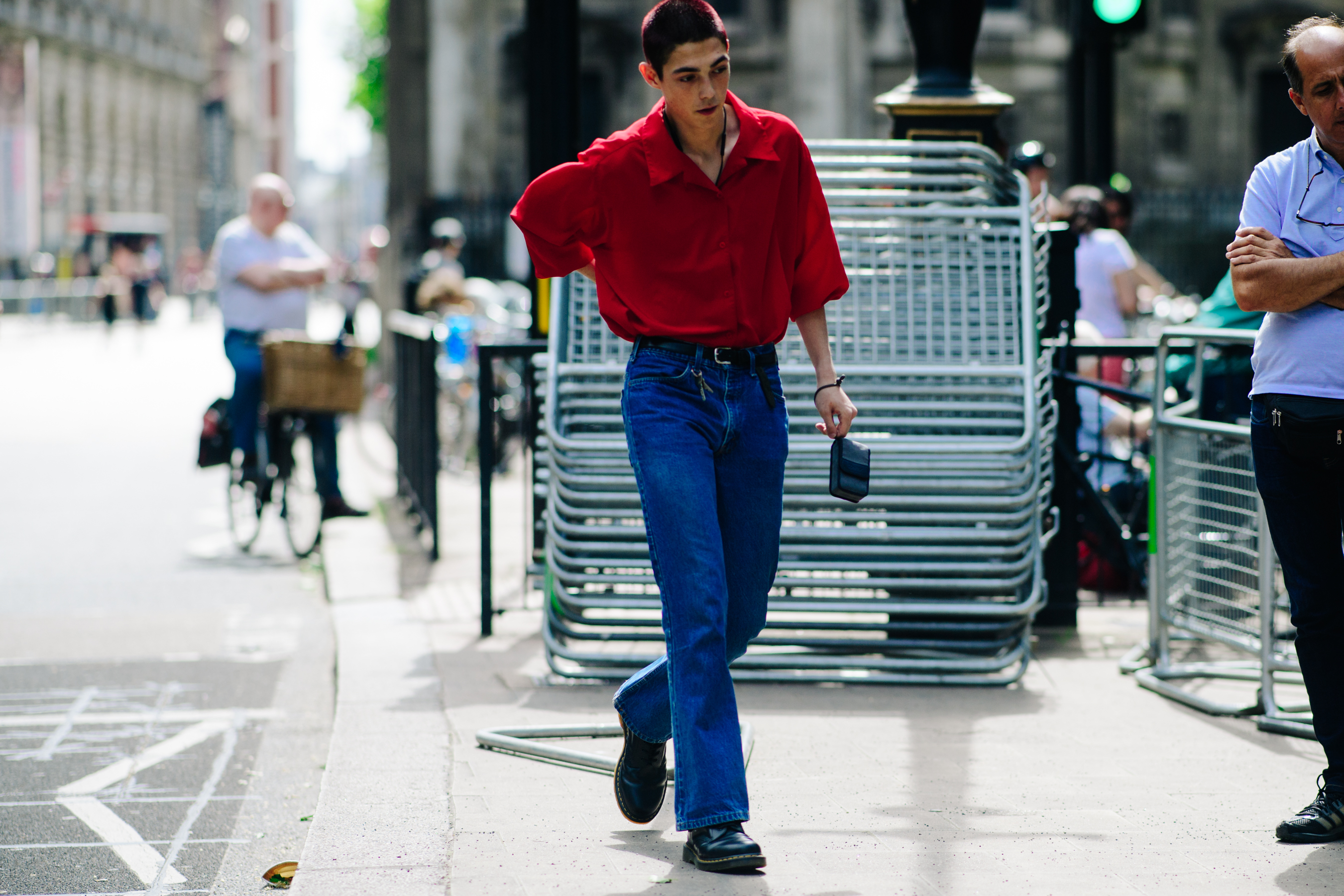 Man walking after a KTZ runway show