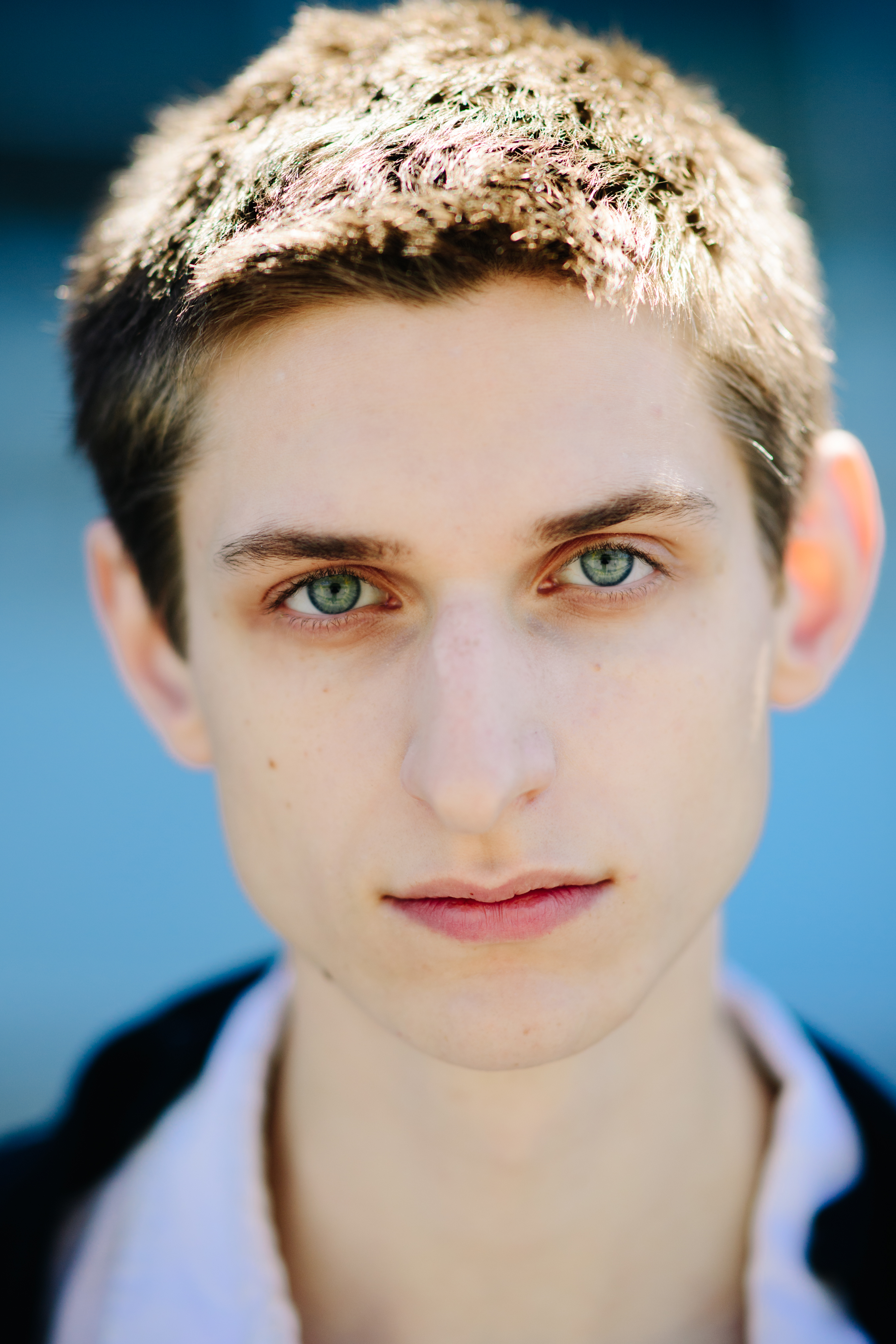Portrait of a young male model