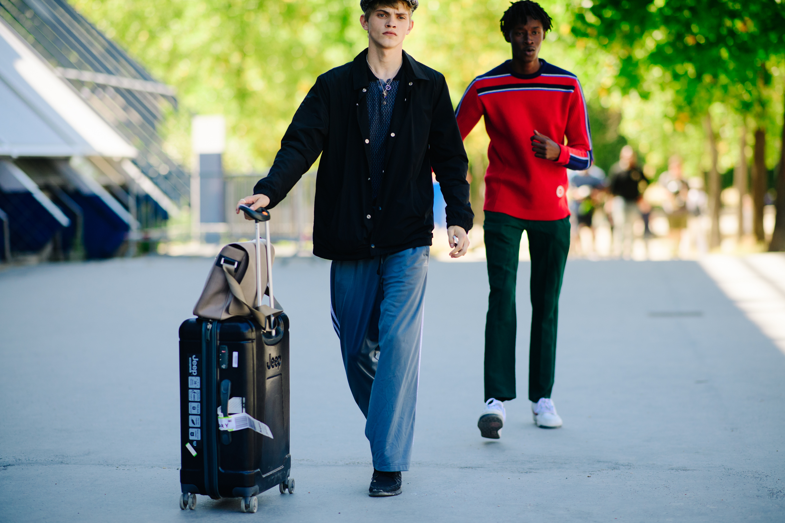 Josè Luis Lucero walking after a show