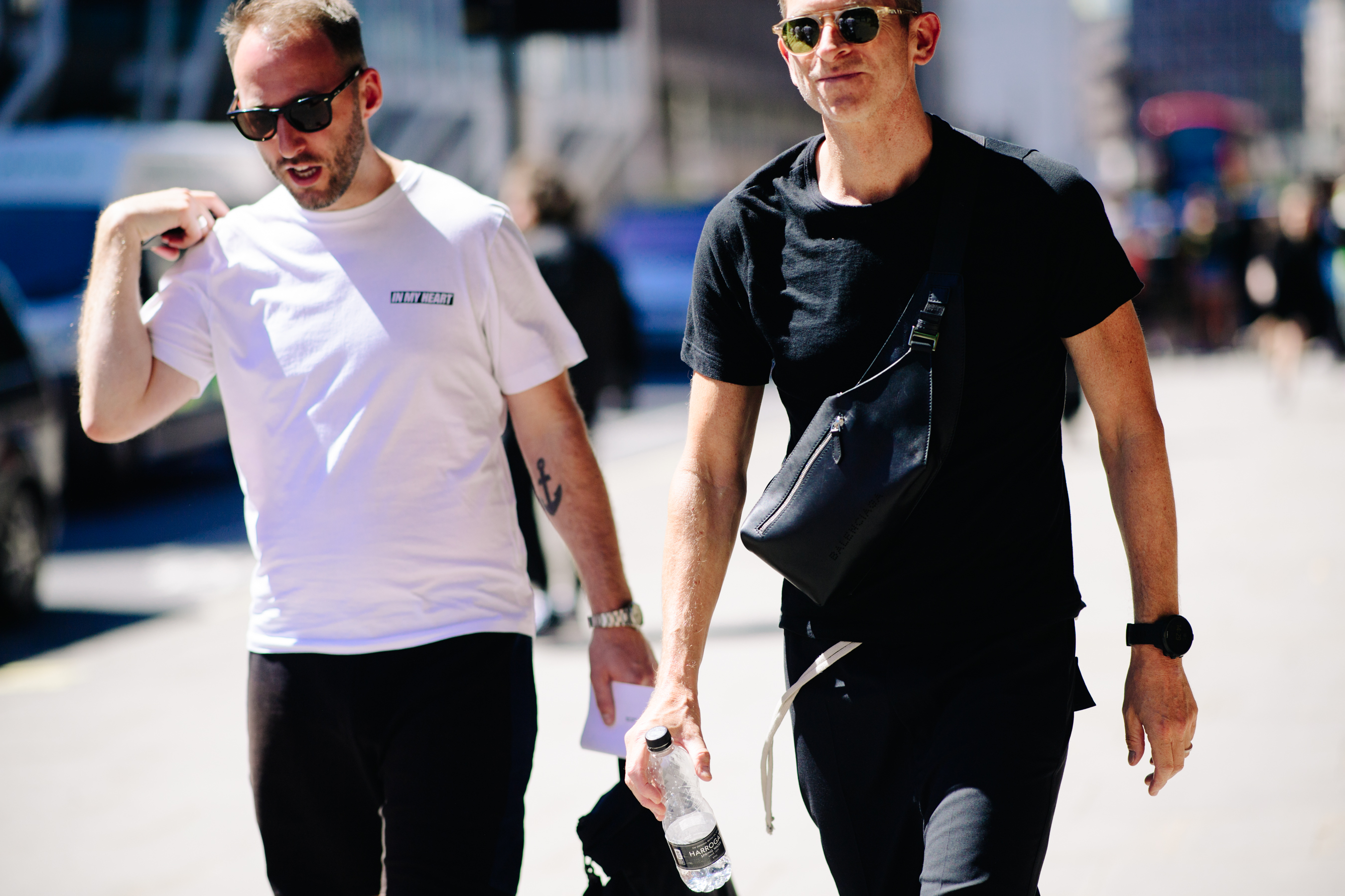 Guys walking after Lou Dalton show