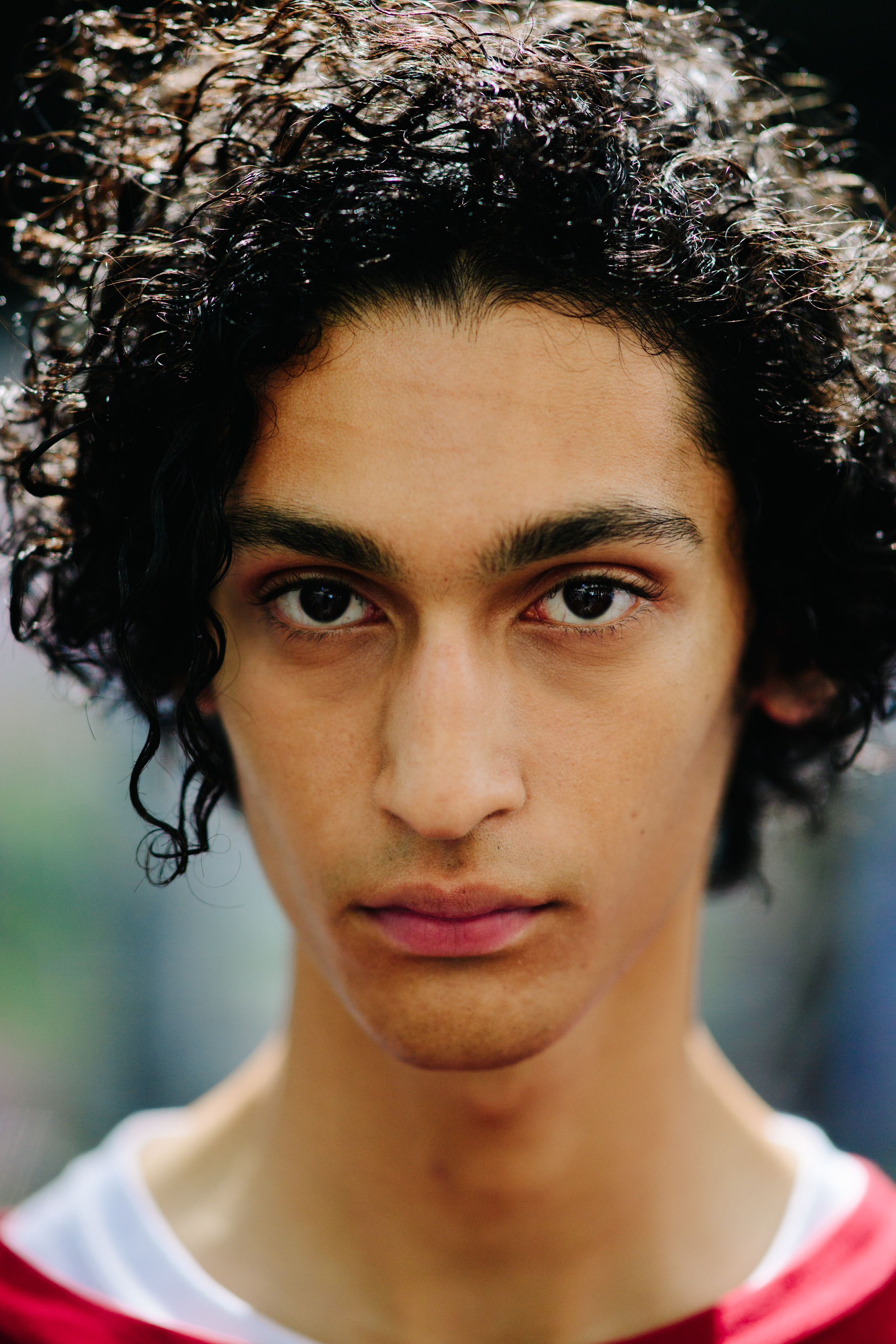 Portrait of a young male model