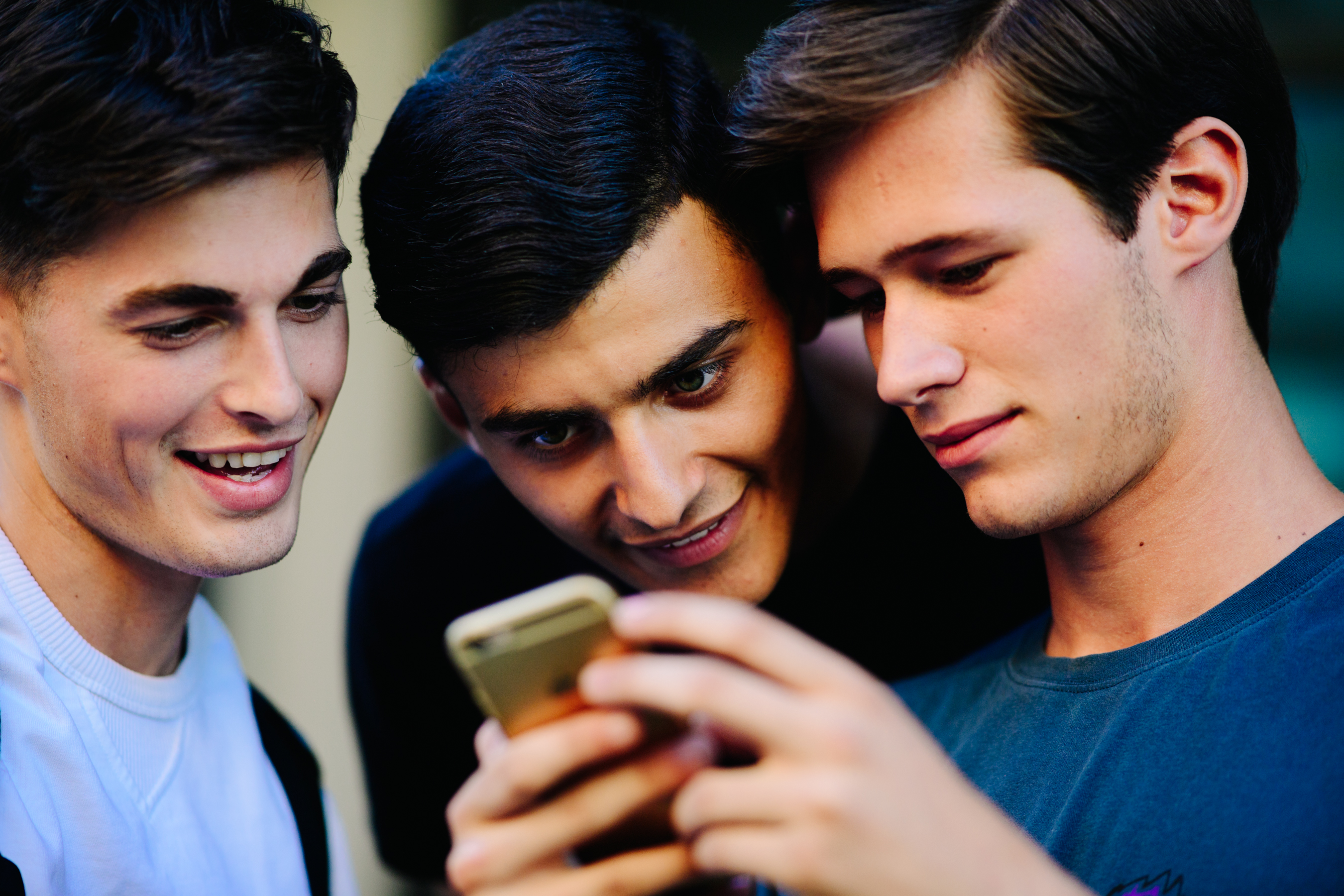 Prada models interacting on the street
