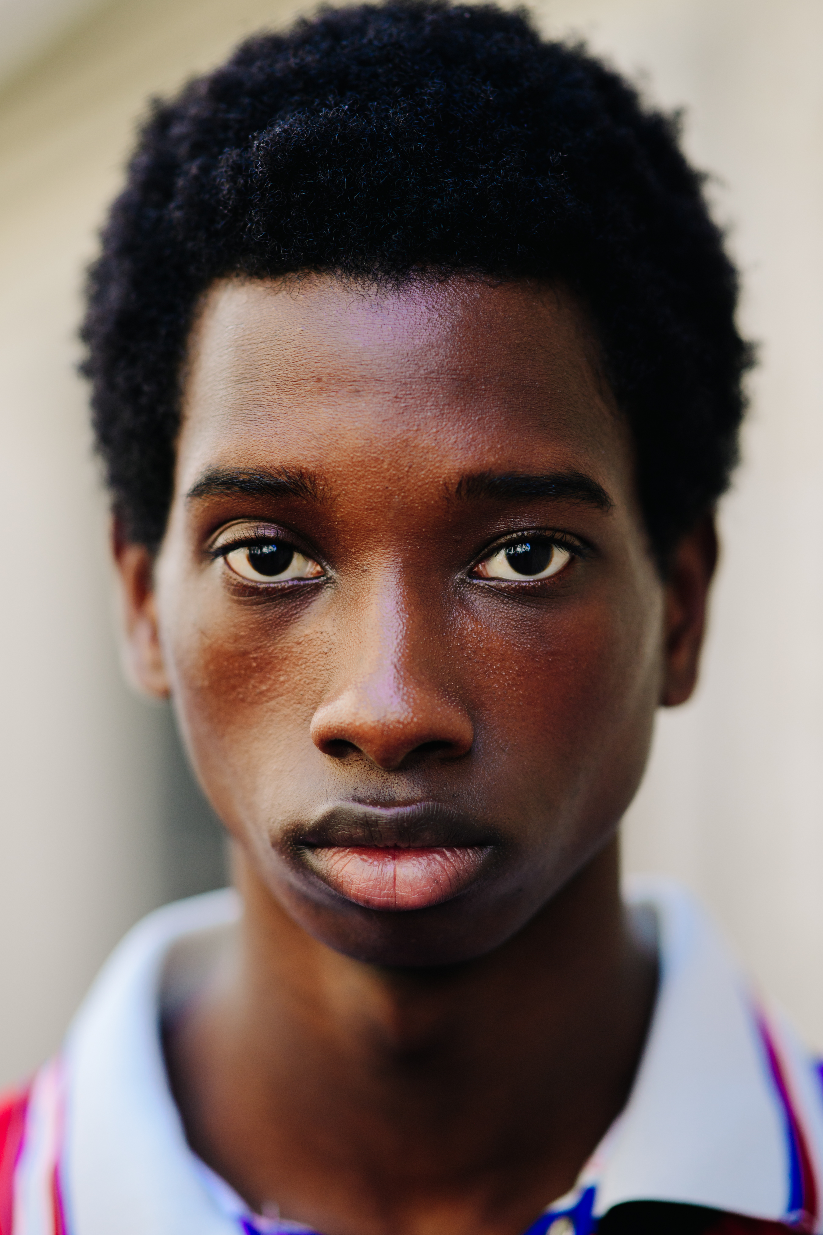 Portrait of a young male model