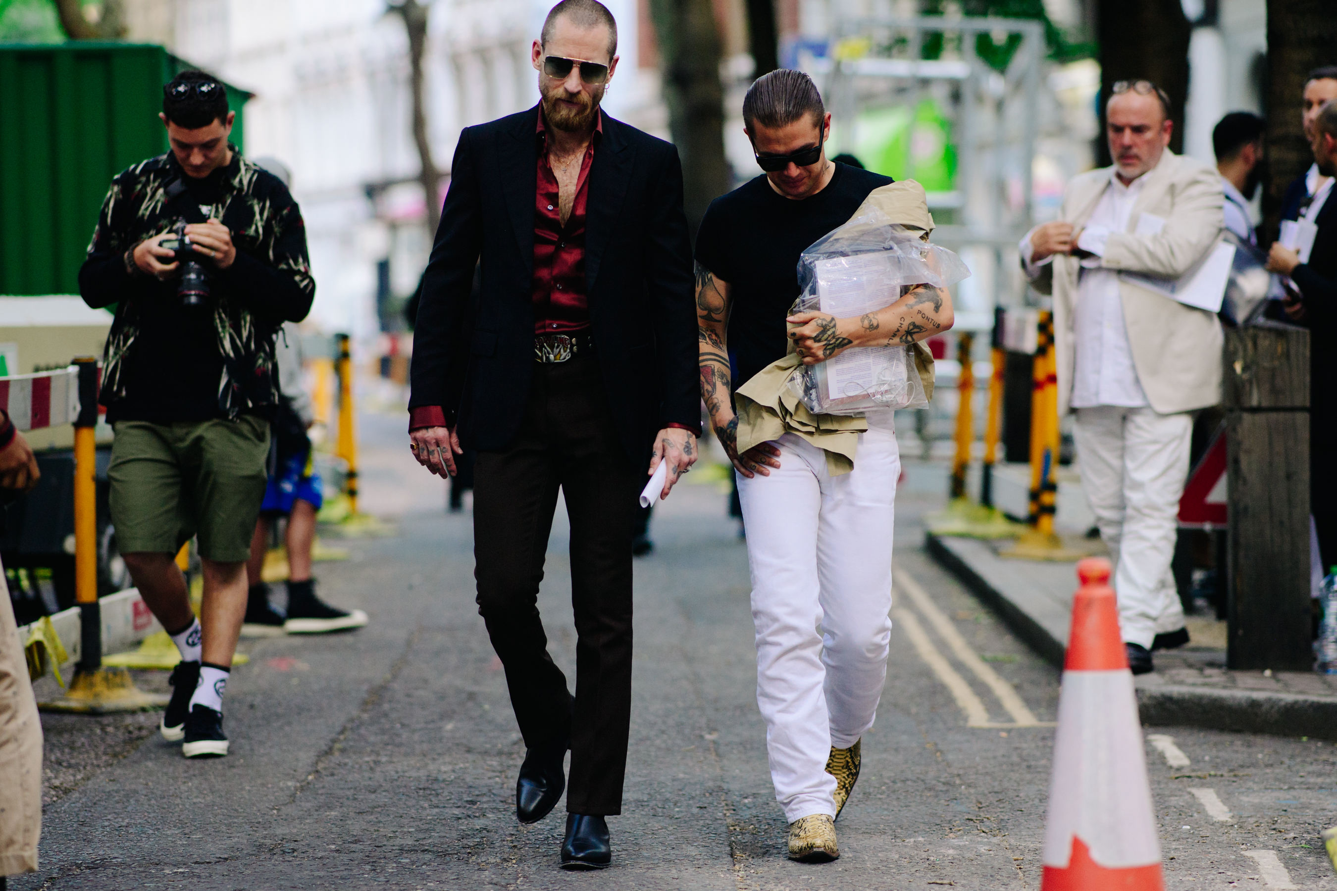 Justin O'Shea during LFW Mens