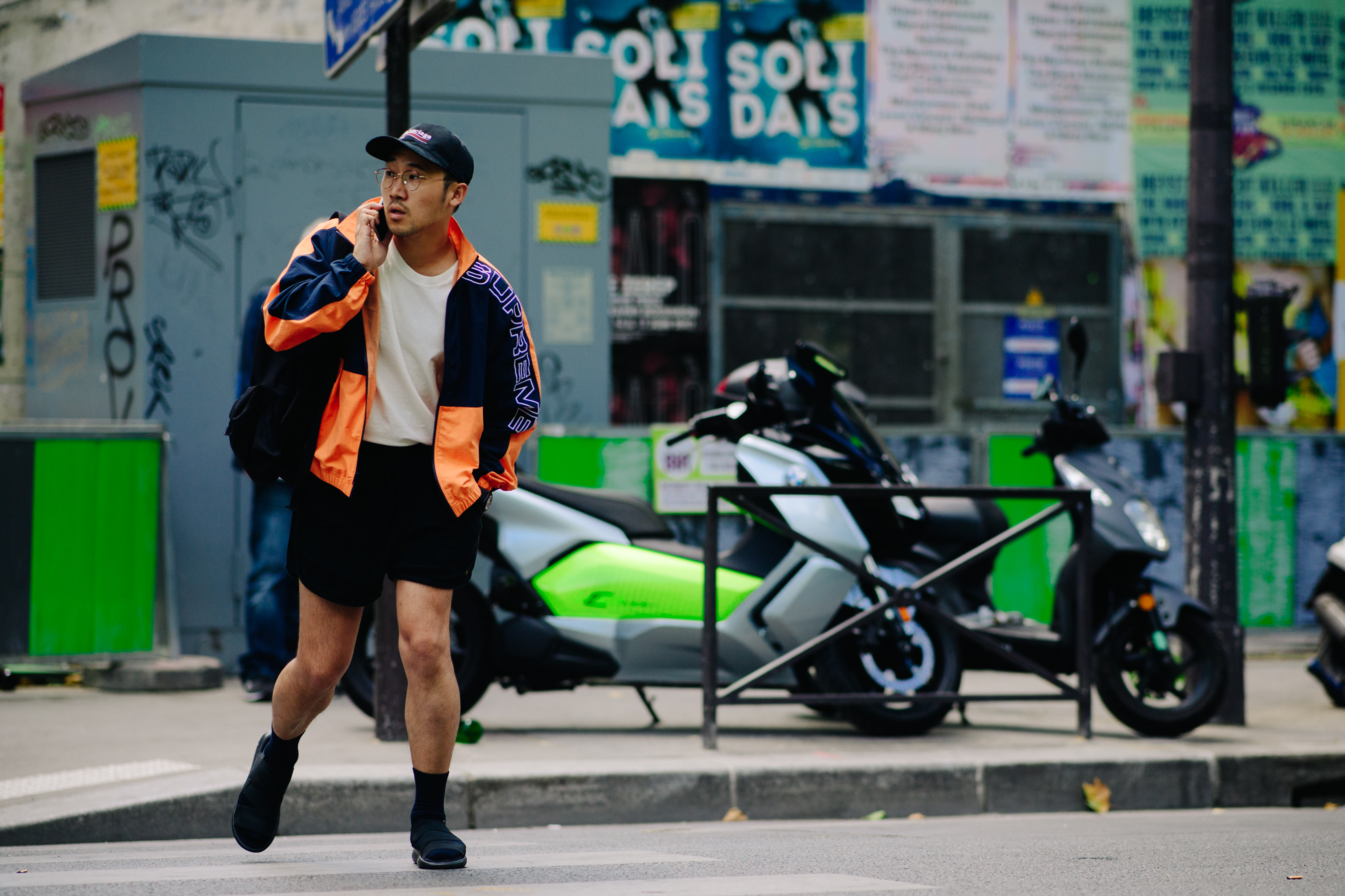 Man wearing Supreme and Balenciaga